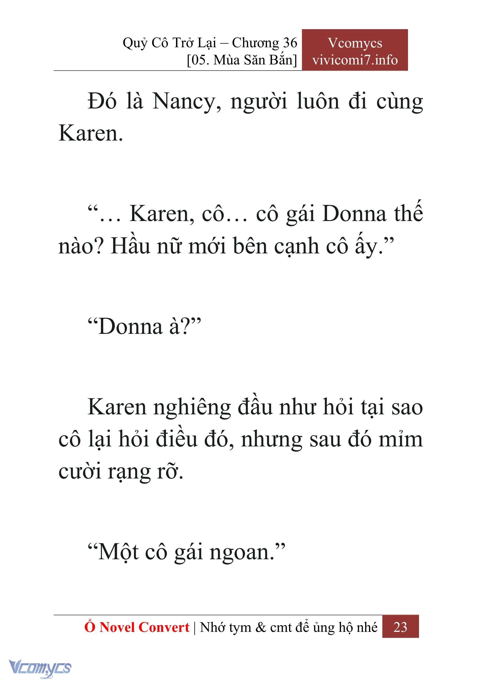 [Novel] Quý Cô Trở Lại Chapter  36 - 25