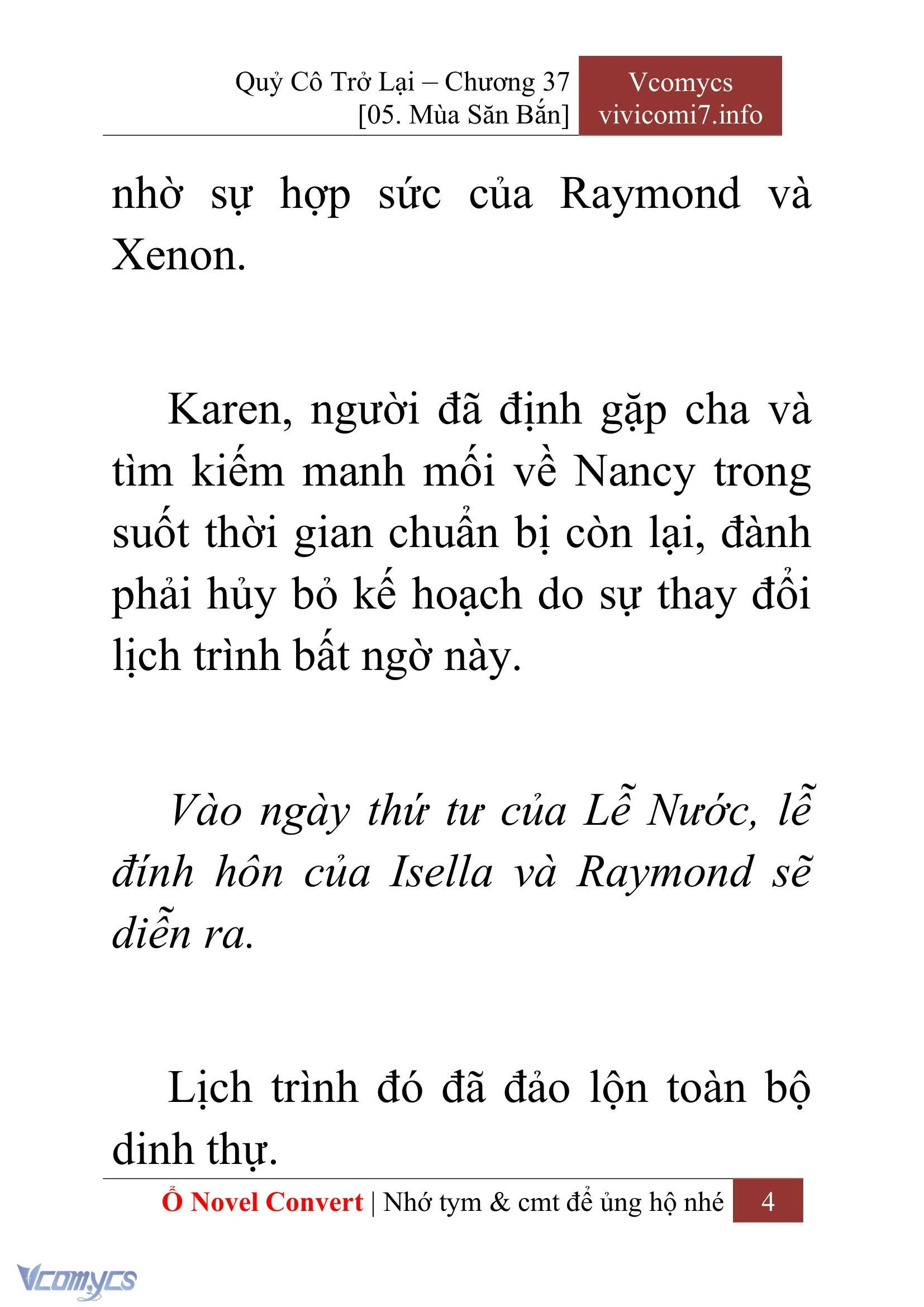 [Novel] Quý Cô Trở Lại Chapter  37 - 6