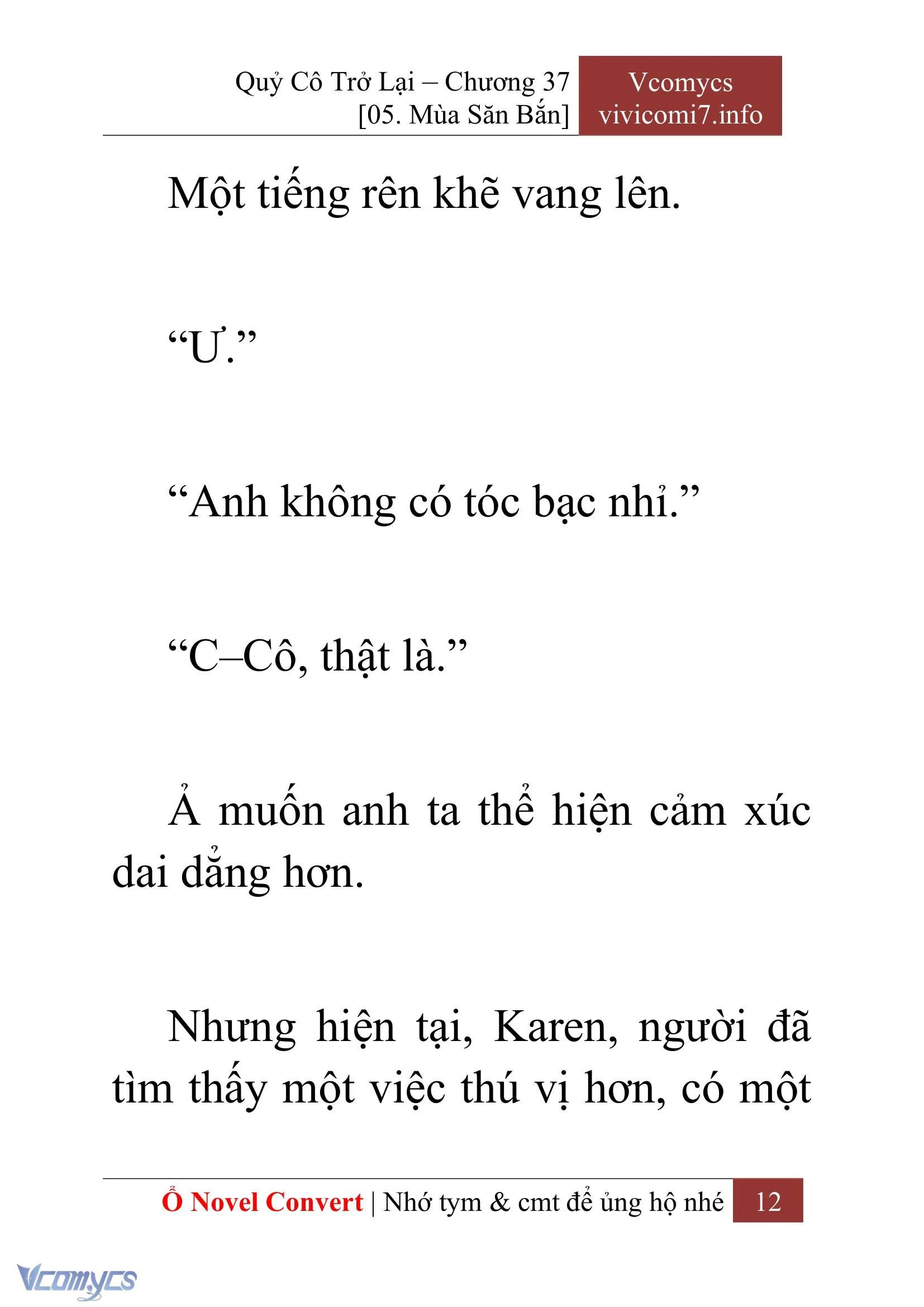 [Novel] Quý Cô Trở Lại Chapter  37 - 14