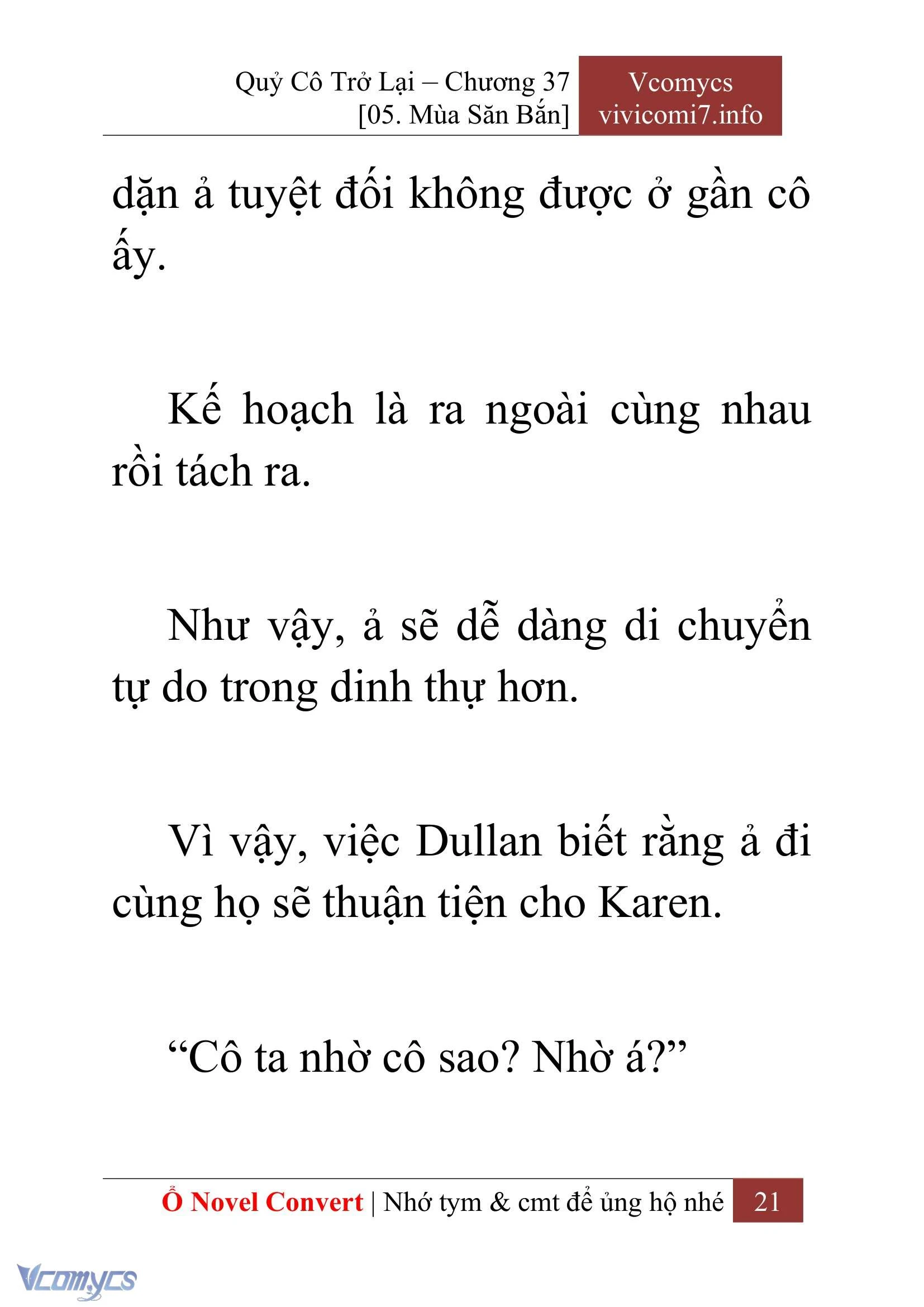 [Novel] Quý Cô Trở Lại Chapter  37 - 23