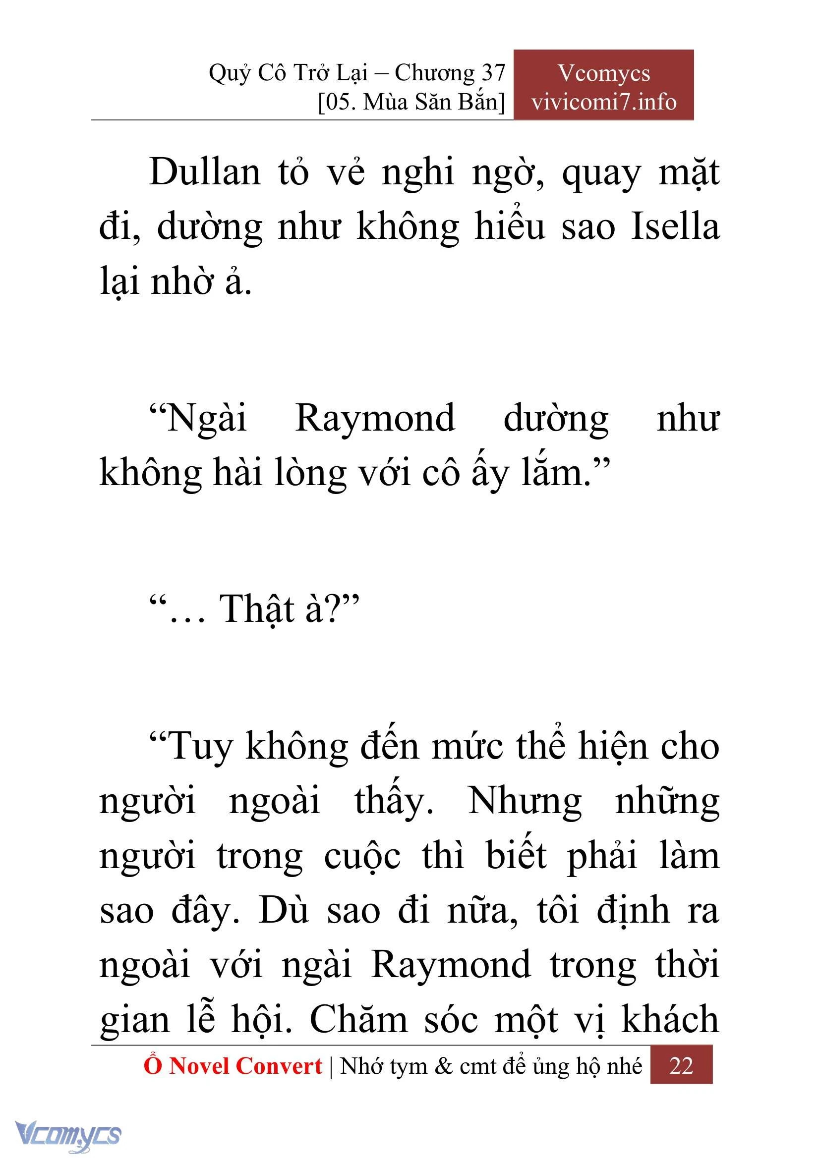[Novel] Quý Cô Trở Lại Chapter  37 - 24
