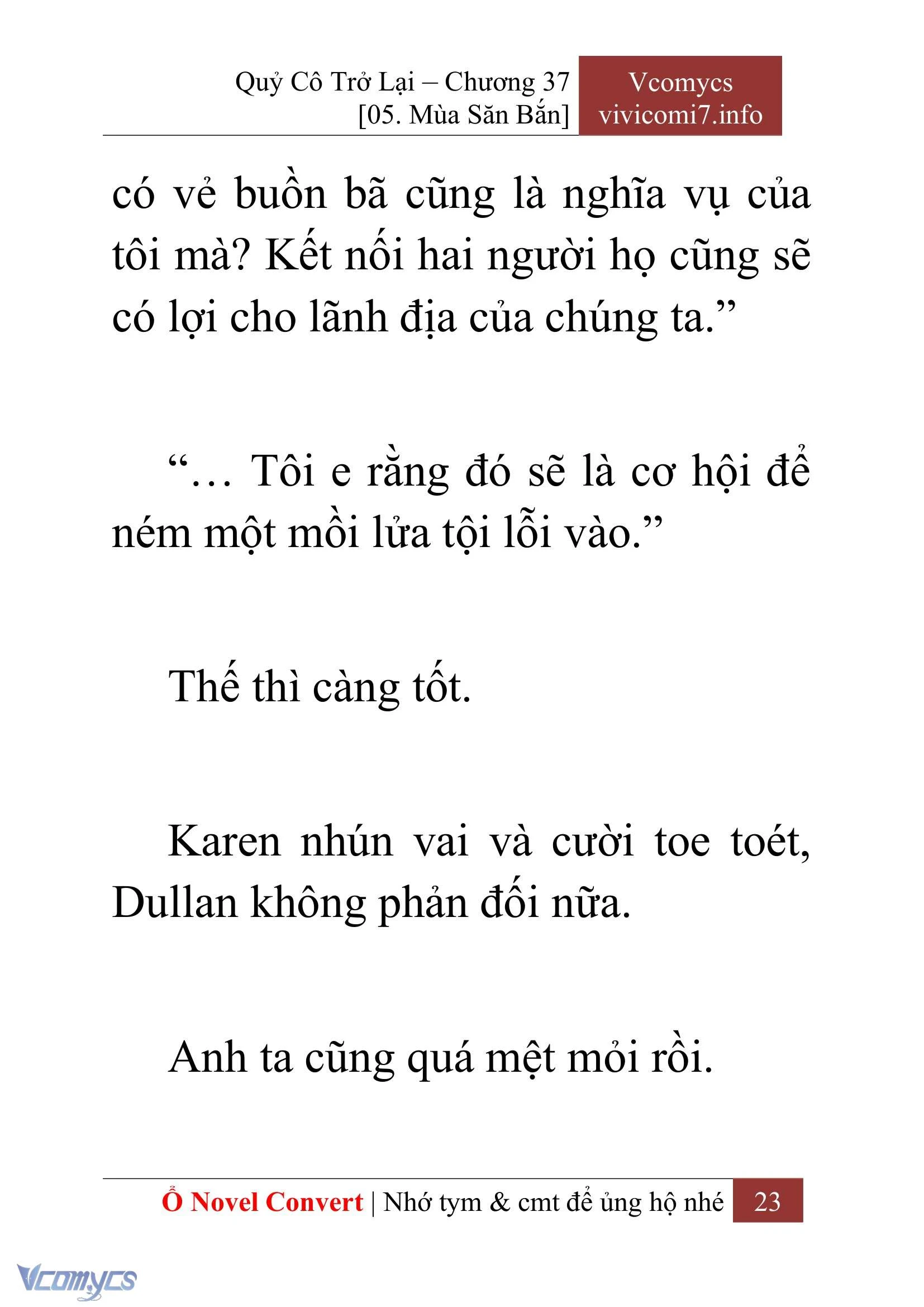 [Novel] Quý Cô Trở Lại Chapter  37 - 25