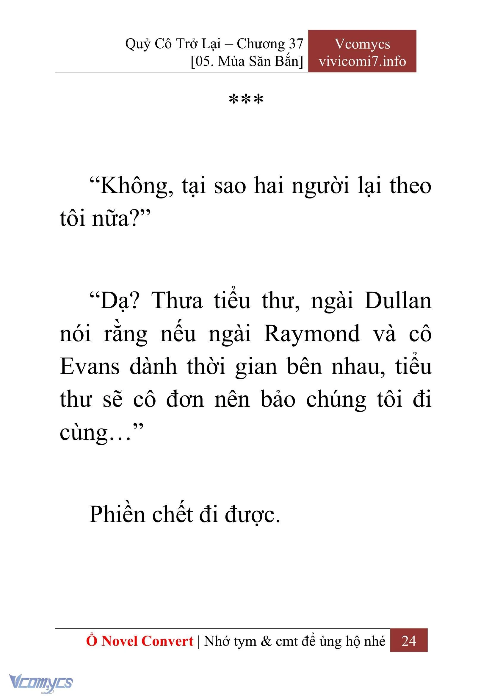[Novel] Quý Cô Trở Lại Chapter  37 - 26