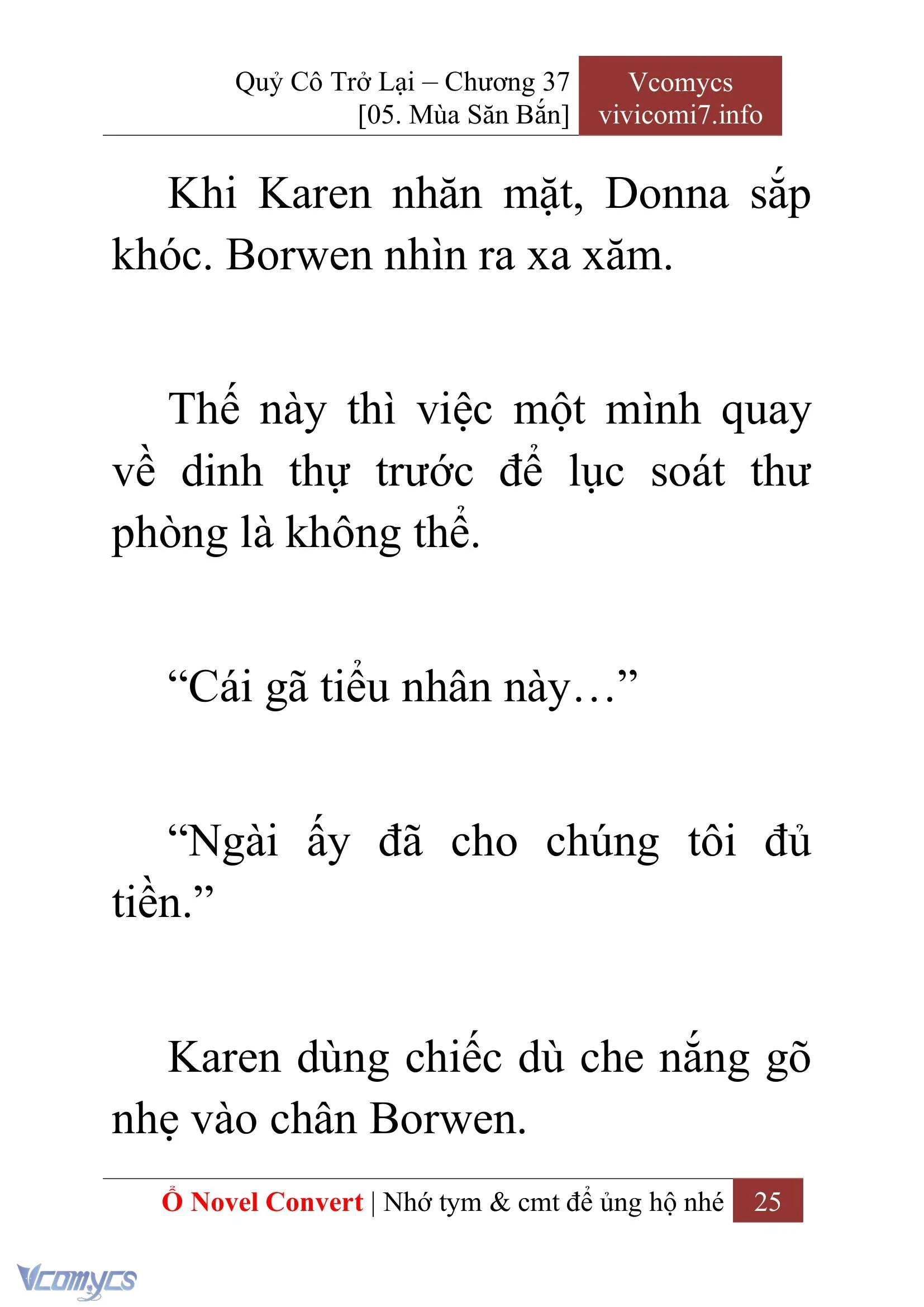 [Novel] Quý Cô Trở Lại Chapter  37 - 27