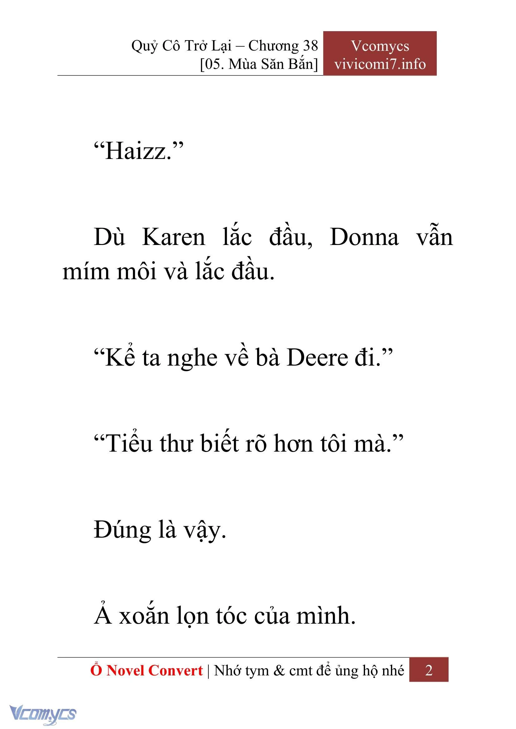 [Novel] Quý Cô Trở Lại Chapter  38 - 4