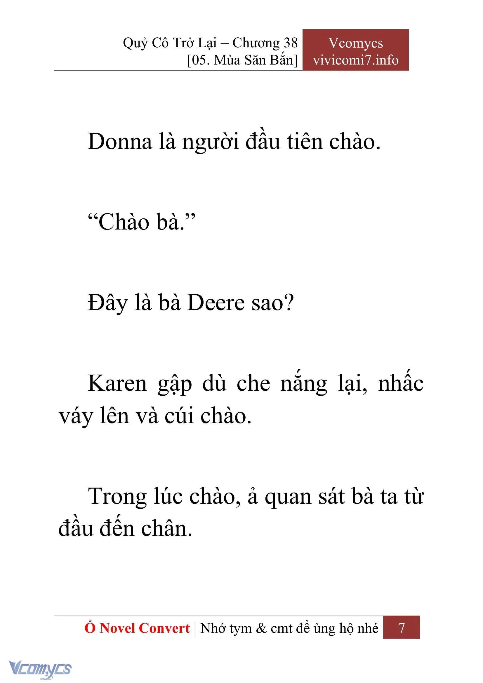 [Novel] Quý Cô Trở Lại Chapter  38 - 9