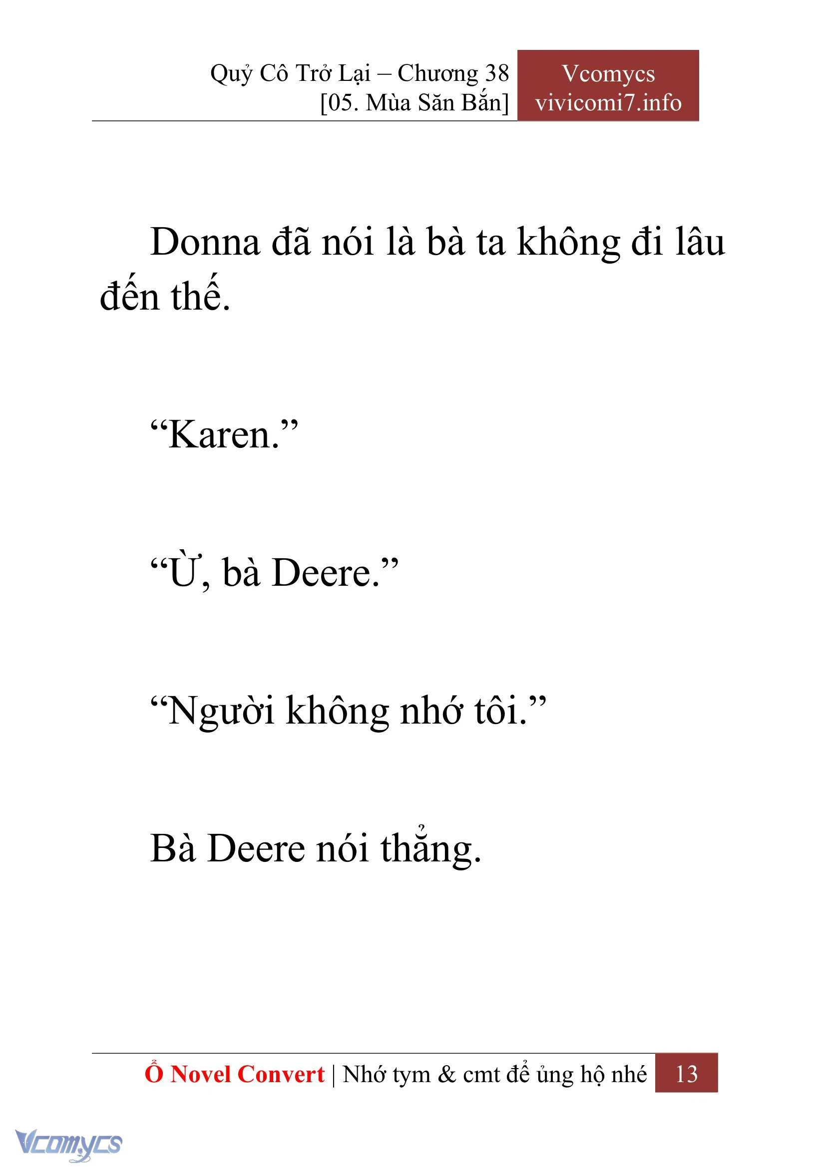 [Novel] Quý Cô Trở Lại Chapter  38 - 15