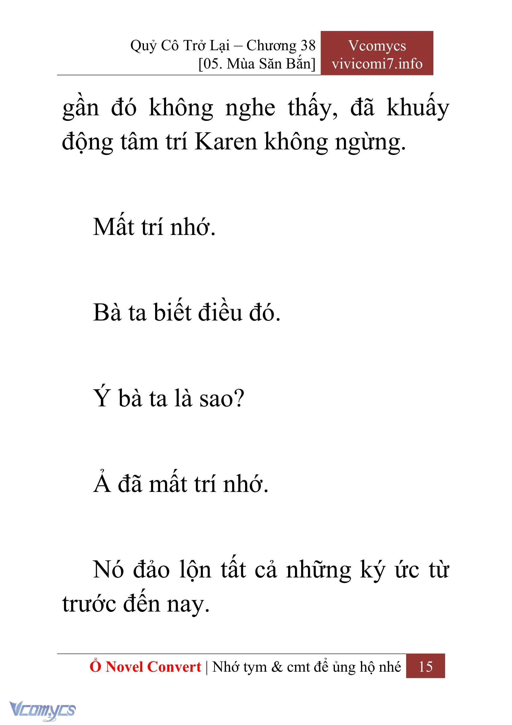 [Novel] Quý Cô Trở Lại Chapter  38 - 17