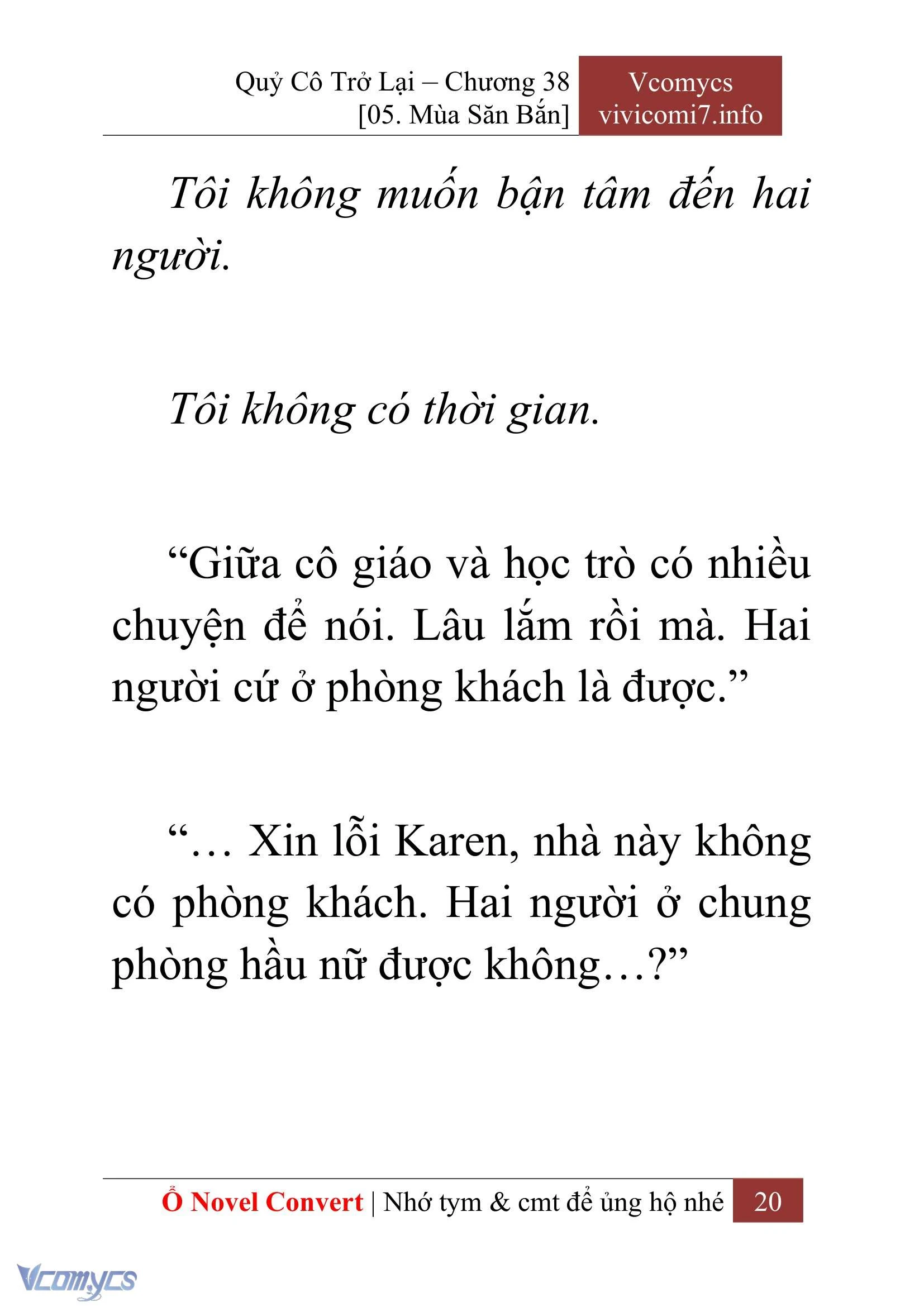 [Novel] Quý Cô Trở Lại Chapter  38 - 22