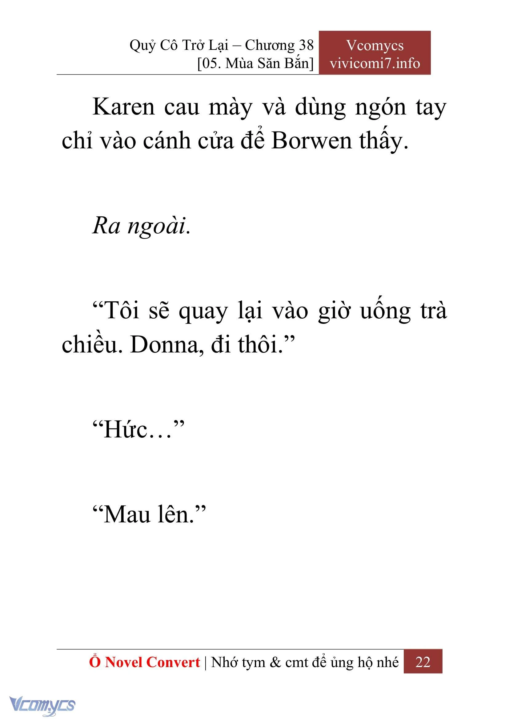 [Novel] Quý Cô Trở Lại Chapter  38 - 24