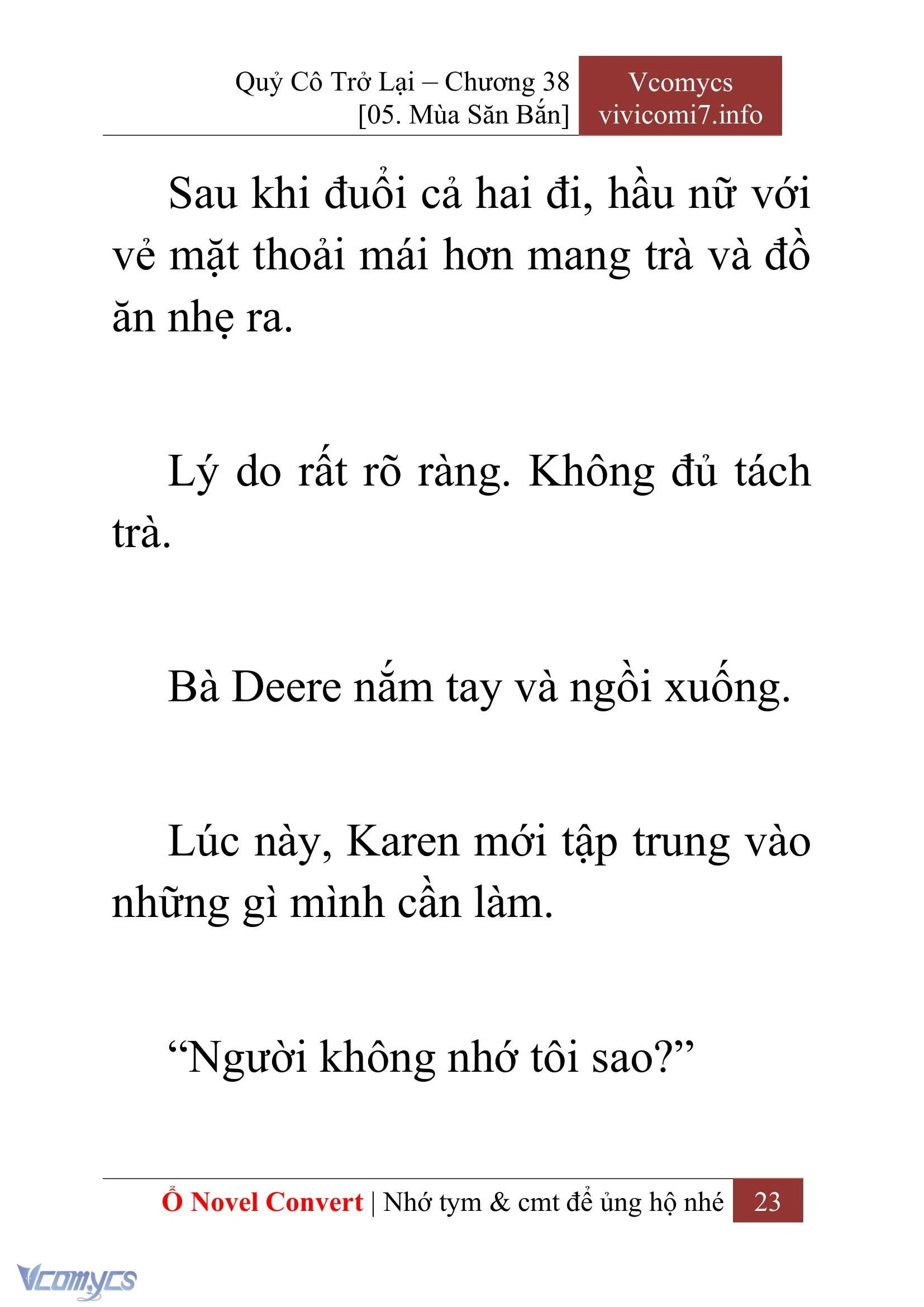 [Novel] Quý Cô Trở Lại Chapter  38 - 25