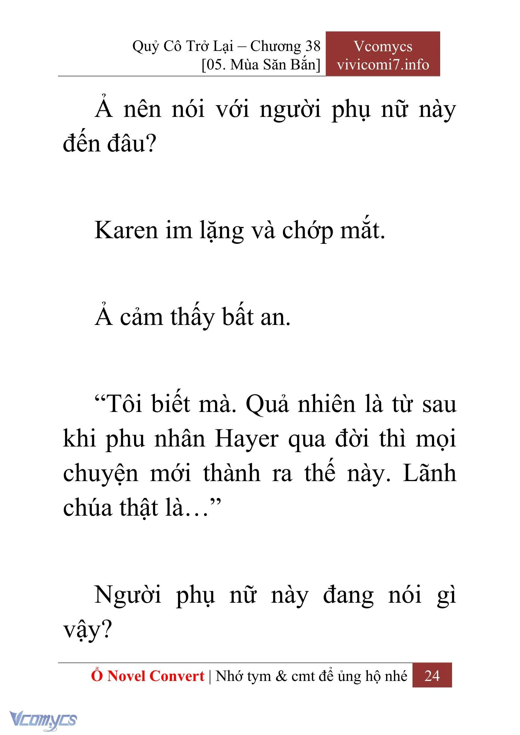 [Novel] Quý Cô Trở Lại Chapter  38 - 26