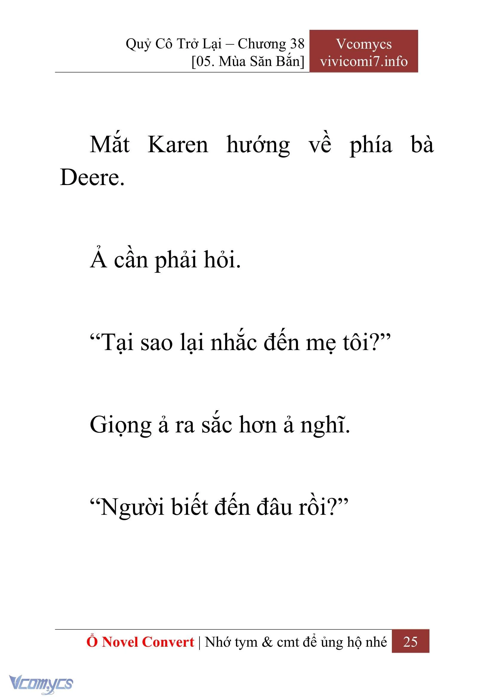 [Novel] Quý Cô Trở Lại Chapter  38 - 27