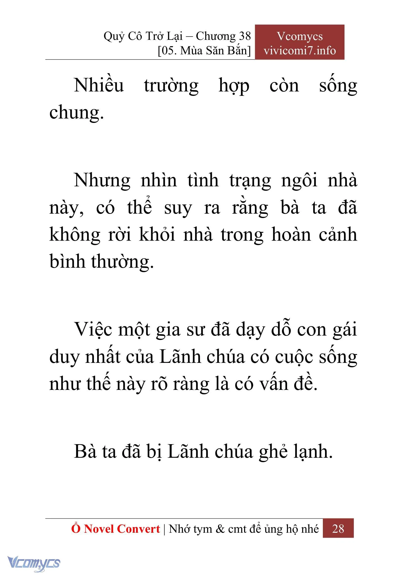 [Novel] Quý Cô Trở Lại Chapter  38 - 30
