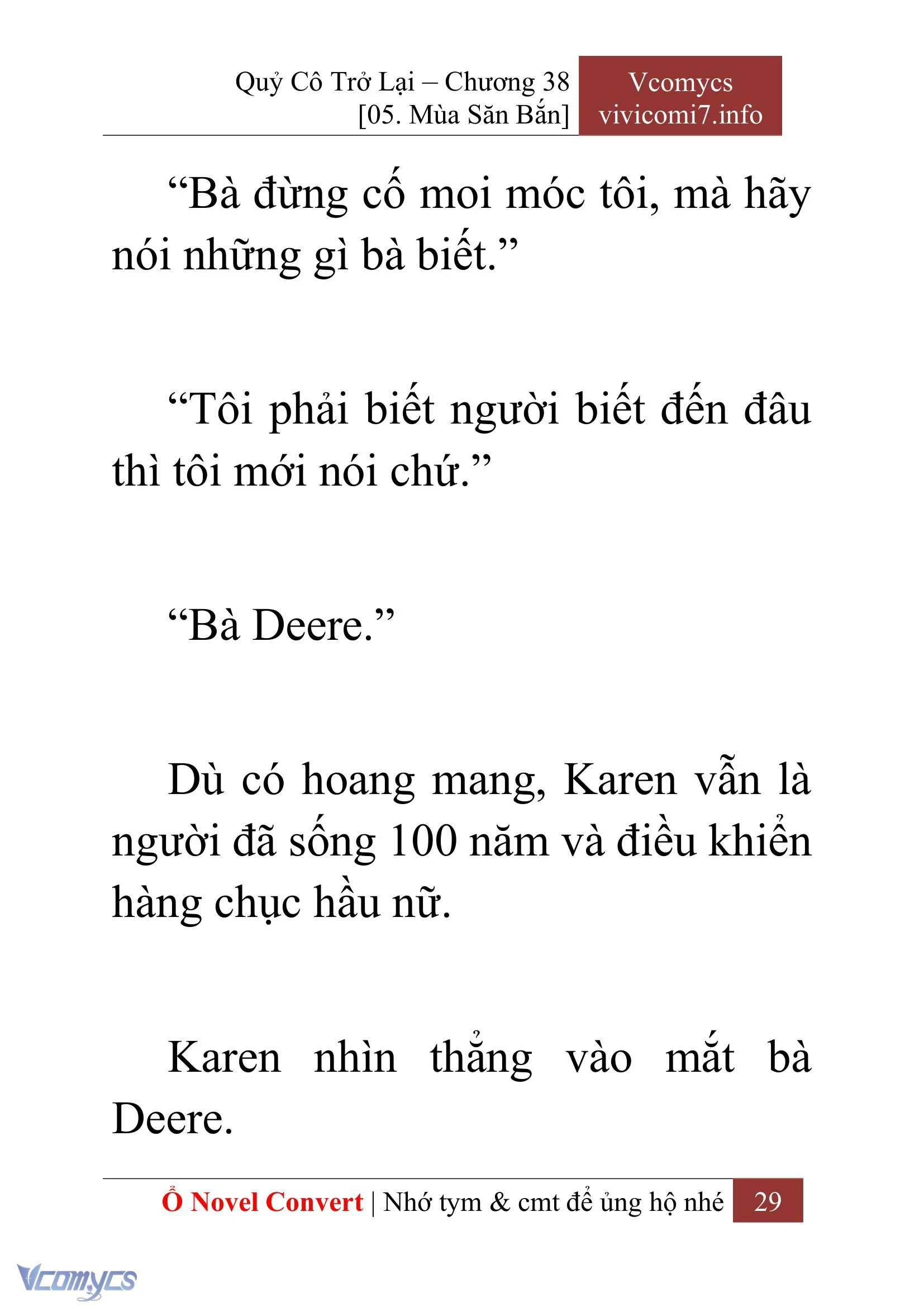 [Novel] Quý Cô Trở Lại Chapter  38 - 31