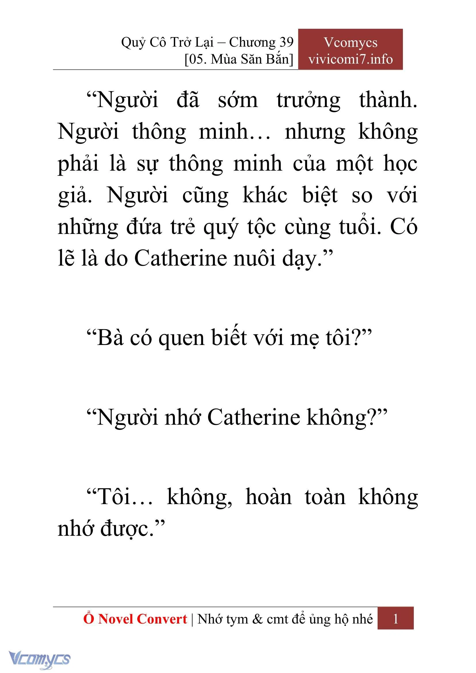 [Novel] Quý Cô Trở Lại Chapter  39 - 3