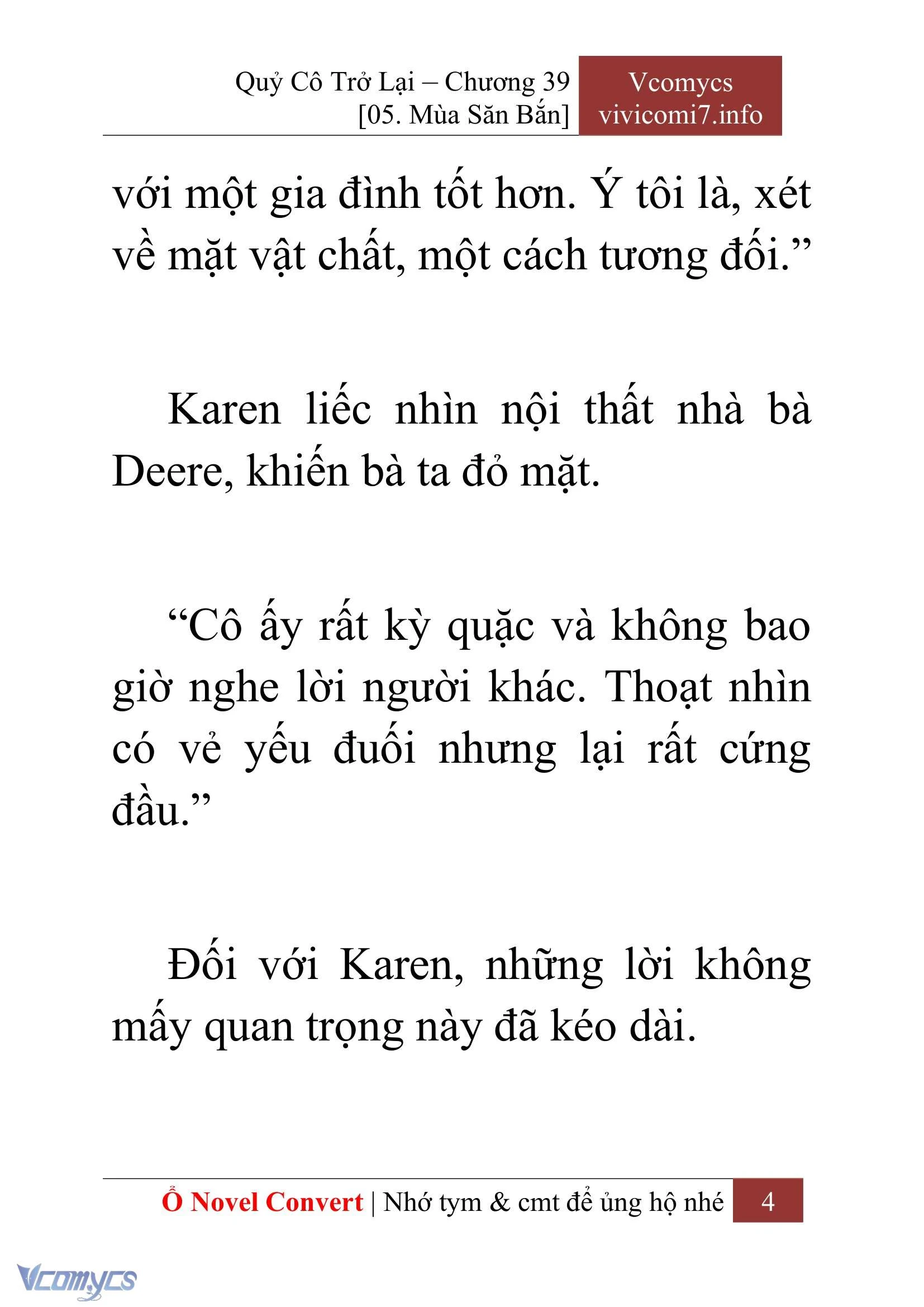 [Novel] Quý Cô Trở Lại Chapter  39 - 6