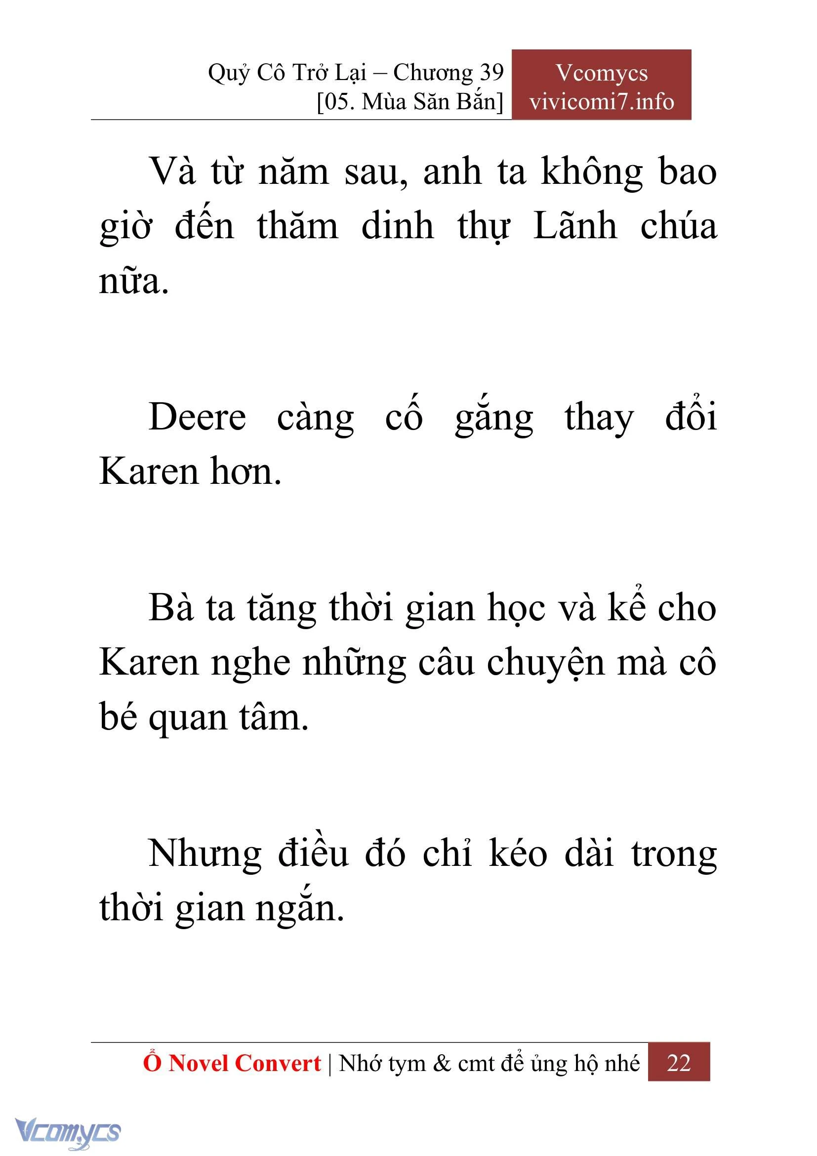 [Novel] Quý Cô Trở Lại Chapter  39 - 24