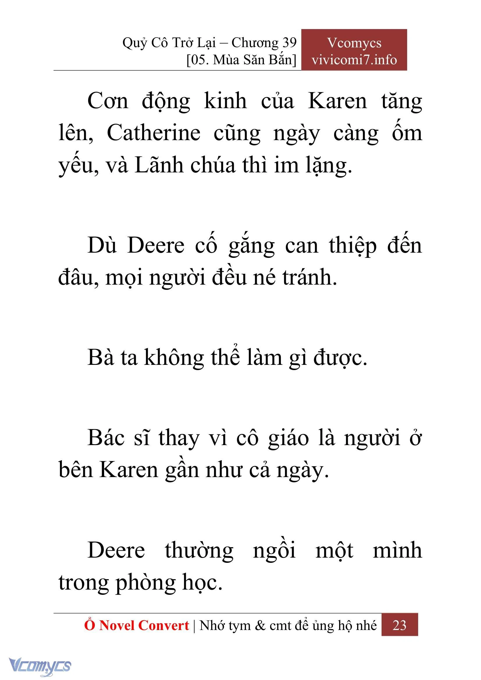 [Novel] Quý Cô Trở Lại Chapter  39 - 25