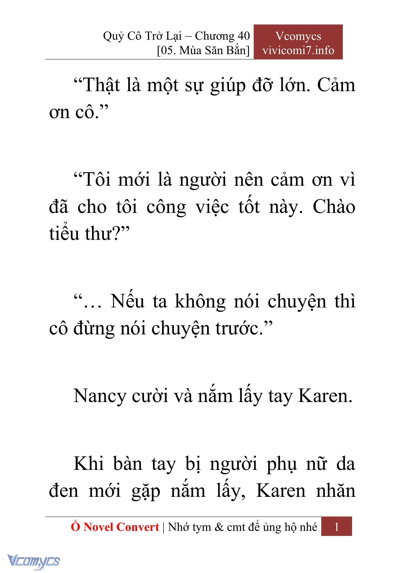 [Novel] Quý Cô Trở Lại Chapter  40 - 3