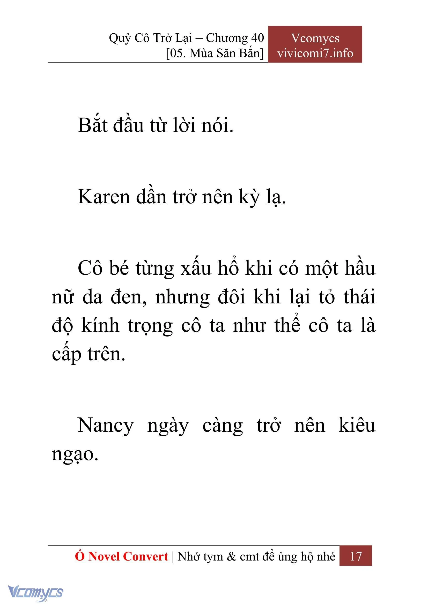 [Novel] Quý Cô Trở Lại Chapter  40 - 19