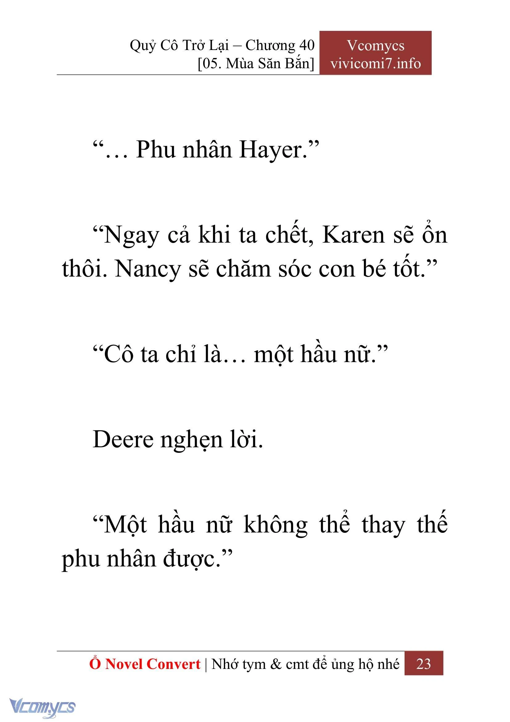 [Novel] Quý Cô Trở Lại Chapter  40 - 25