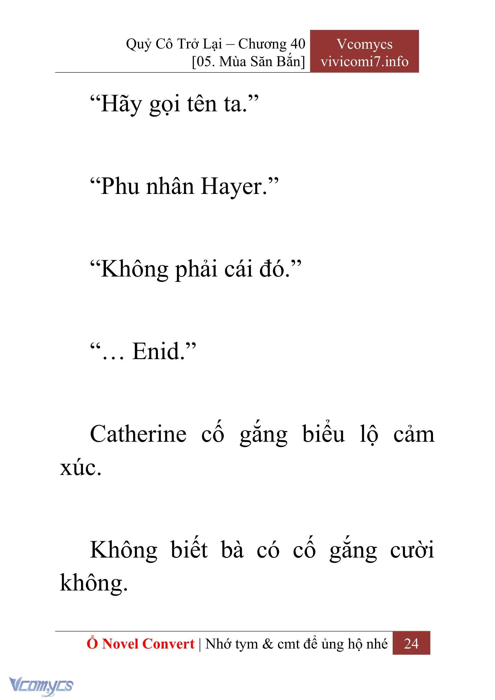 [Novel] Quý Cô Trở Lại Chapter  40 - 26