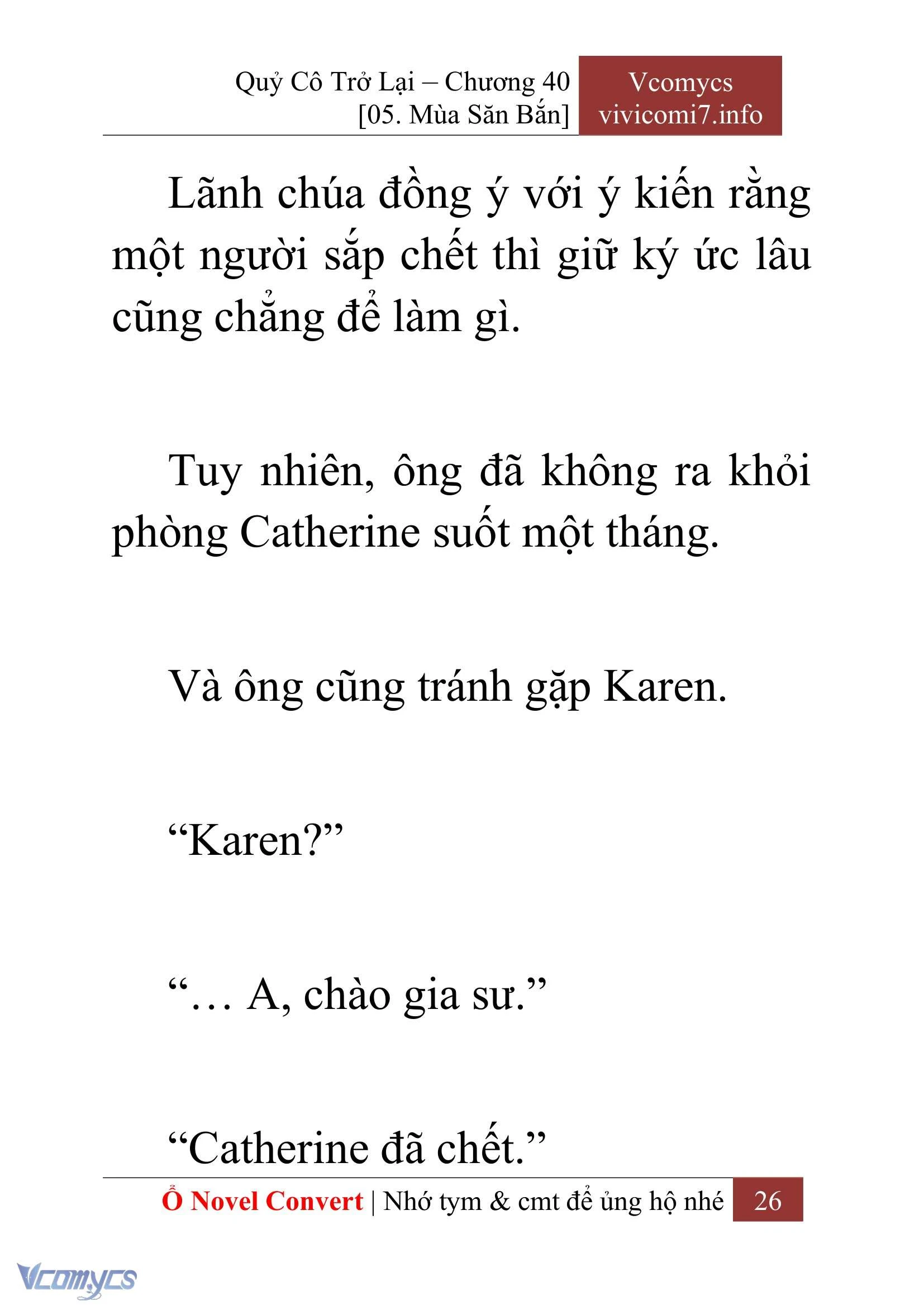 [Novel] Quý Cô Trở Lại Chapter  40 - 28