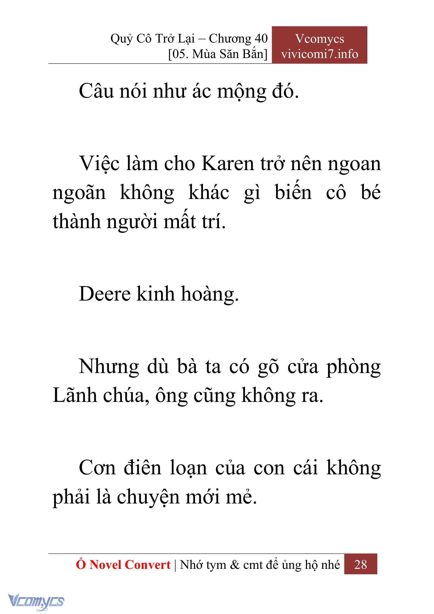 [Novel] Quý Cô Trở Lại Chapter  40 - 30