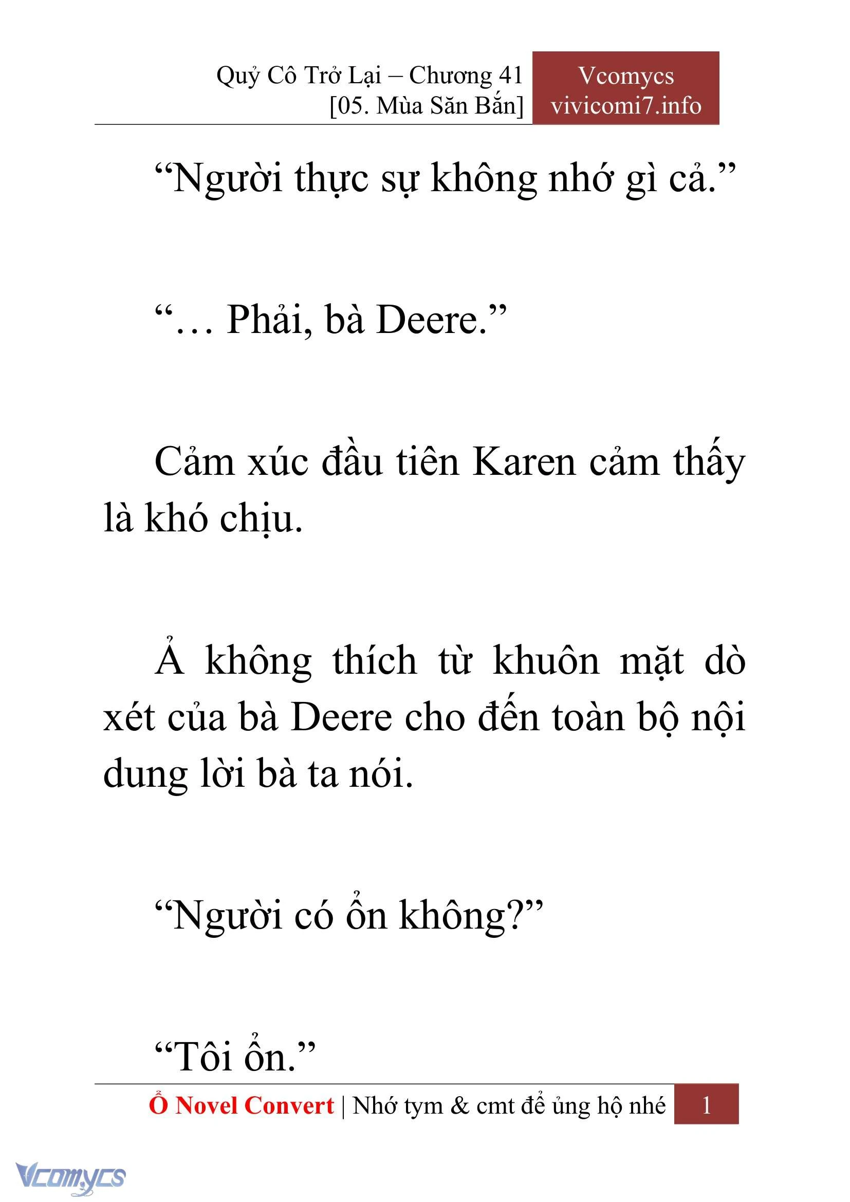 [Novel] Quý Cô Trở Lại Chapter  41 - 3