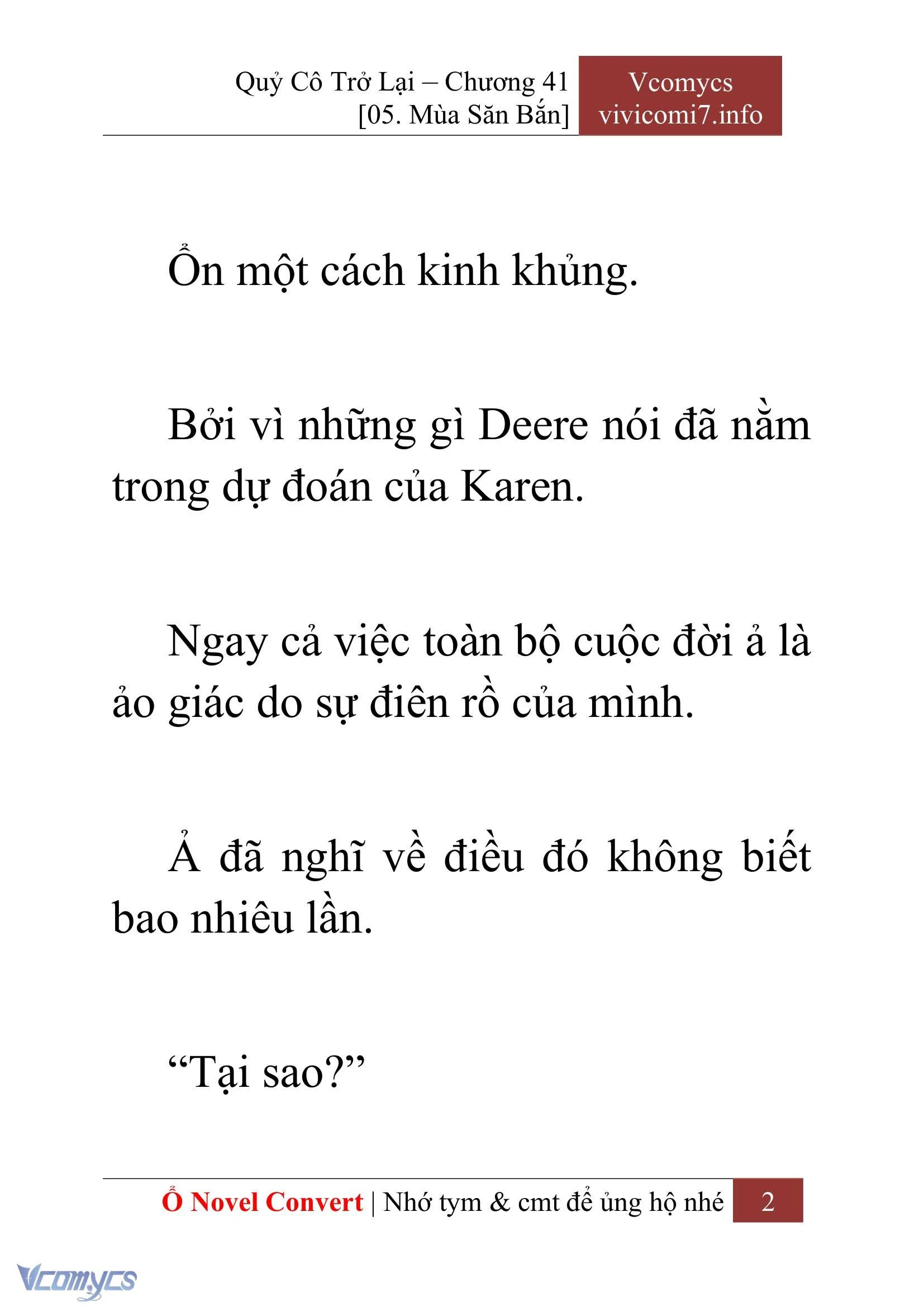 [Novel] Quý Cô Trở Lại Chapter  41 - 4