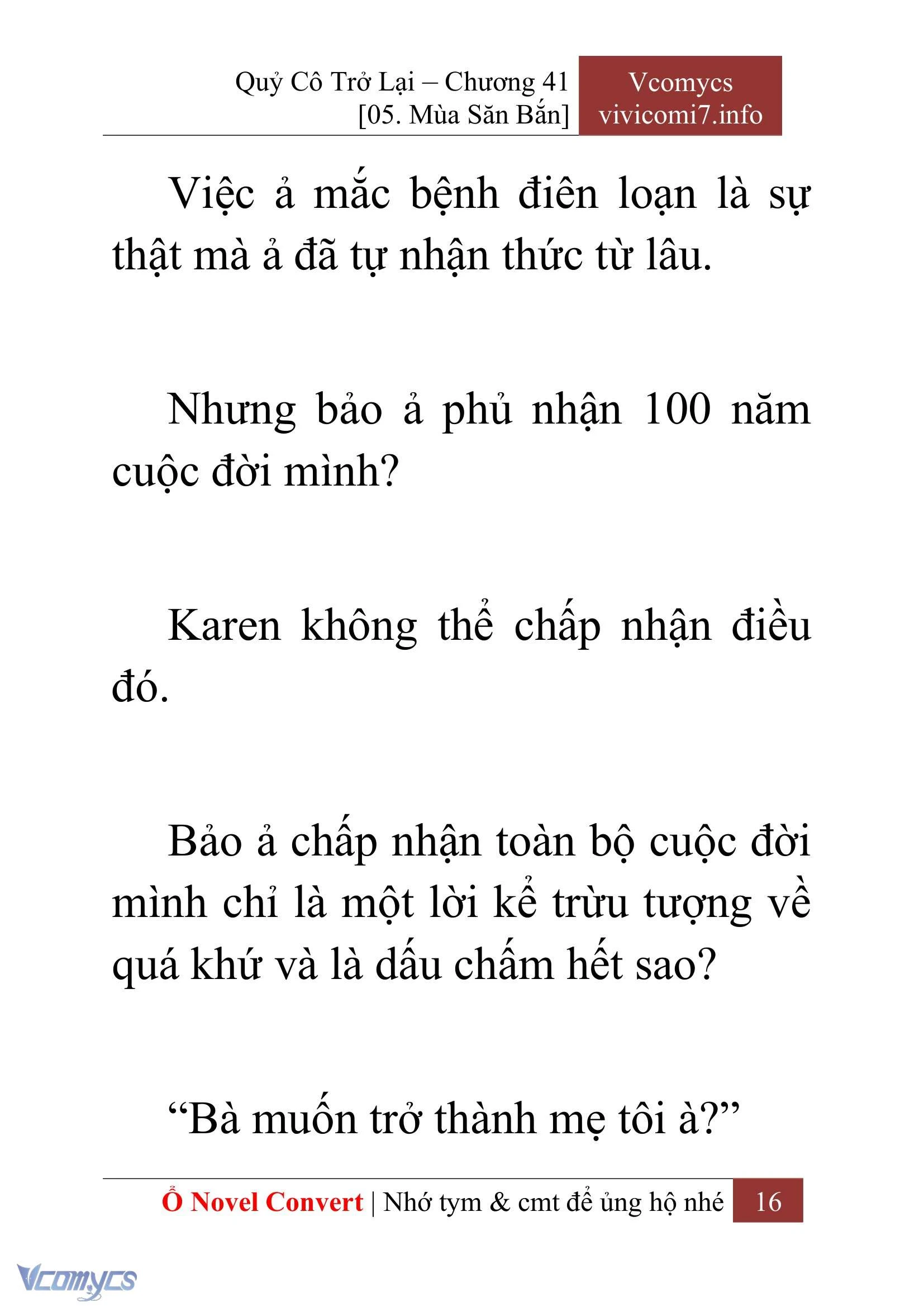 [Novel] Quý Cô Trở Lại Chapter  41 - 18