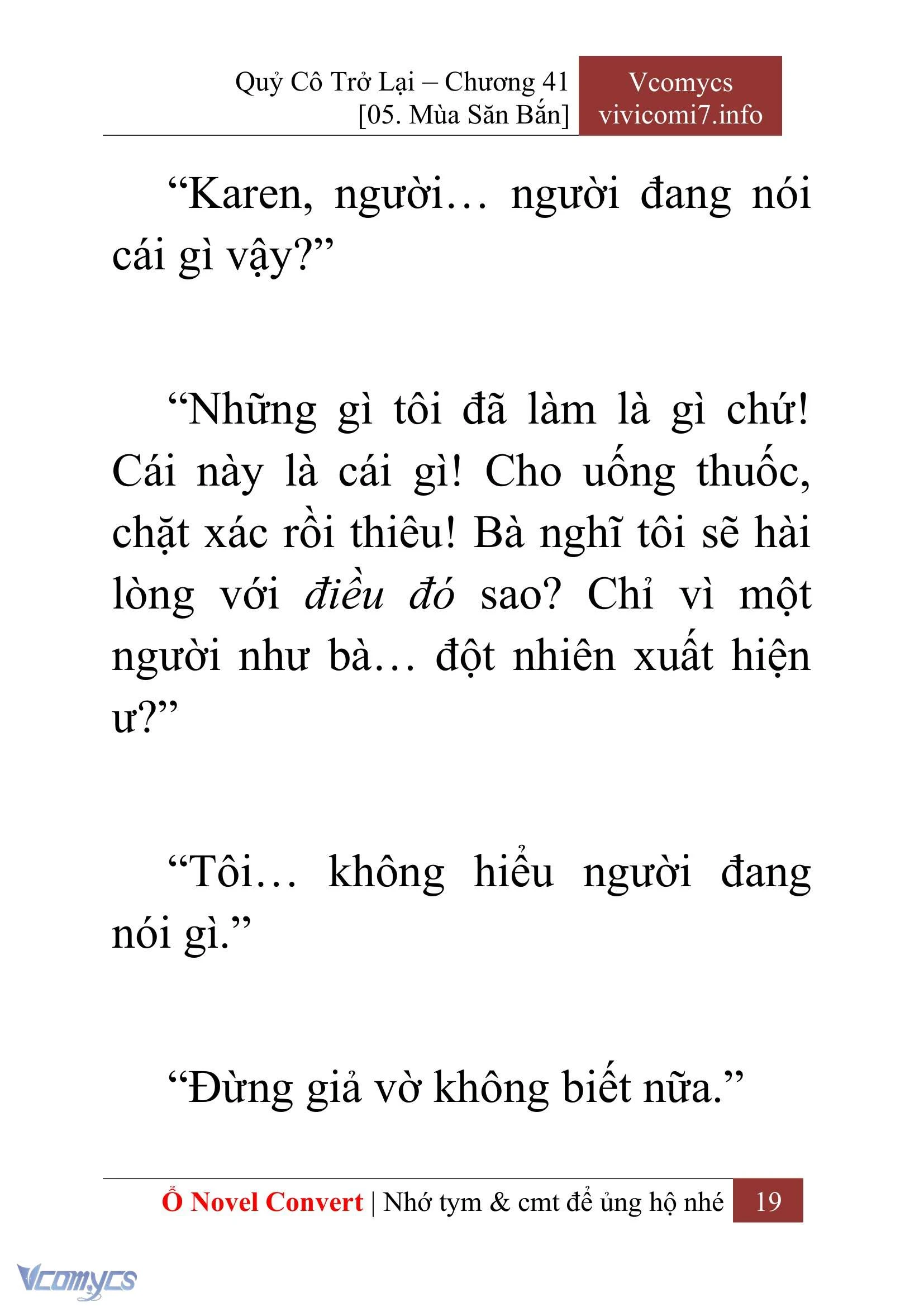 [Novel] Quý Cô Trở Lại Chapter  41 - 21
