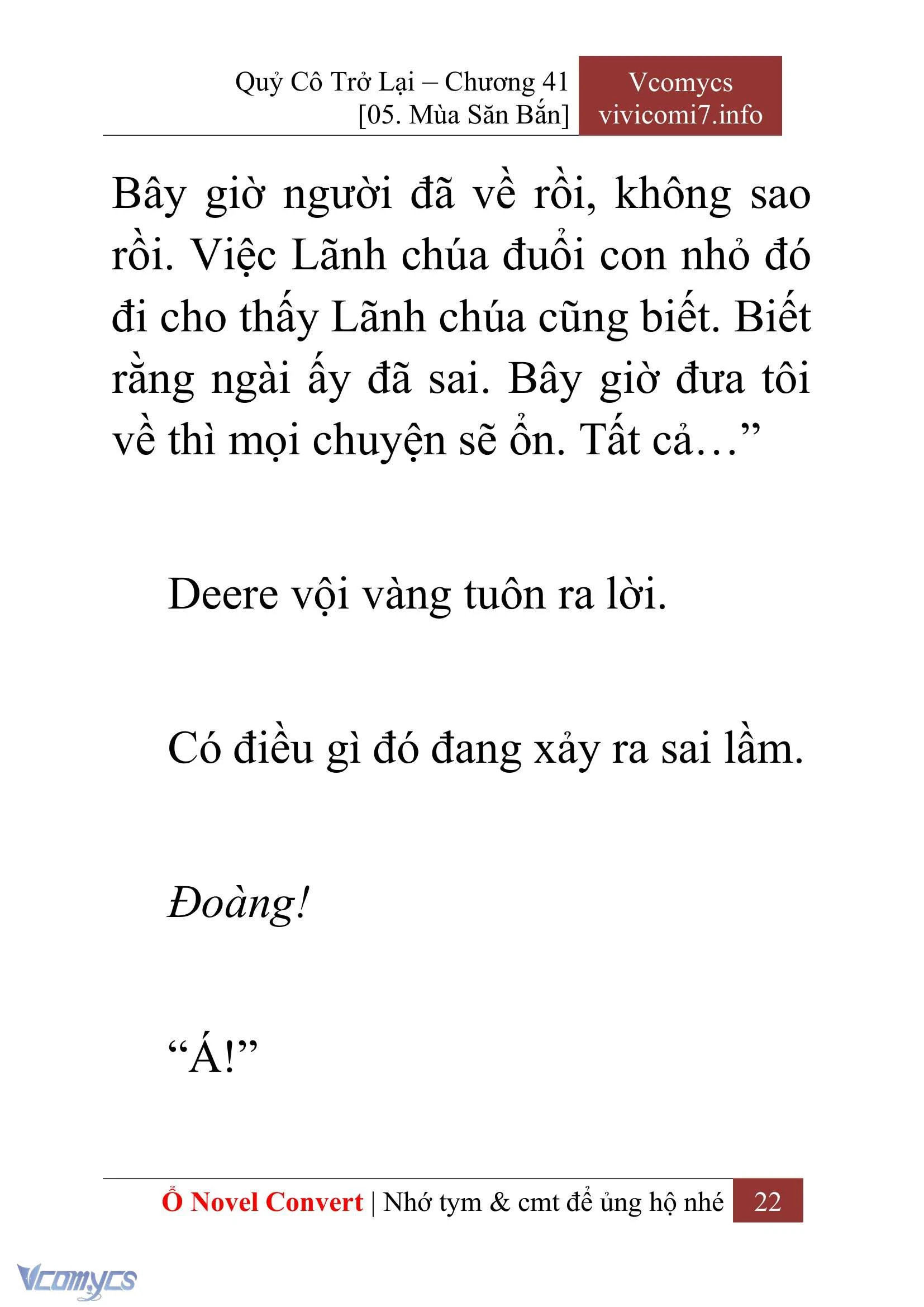 [Novel] Quý Cô Trở Lại Chapter  41 - 24