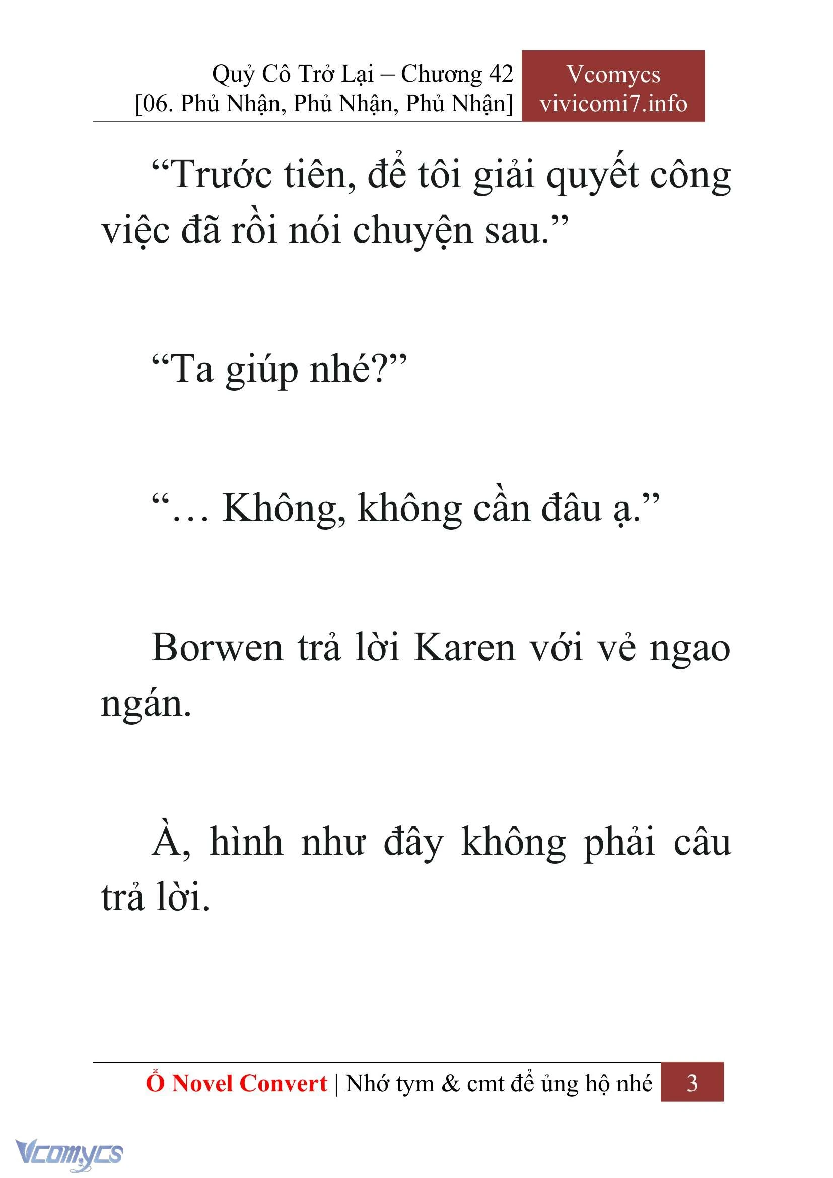 [Novel] Quý Cô Trở Lại Chapter  42 - 5