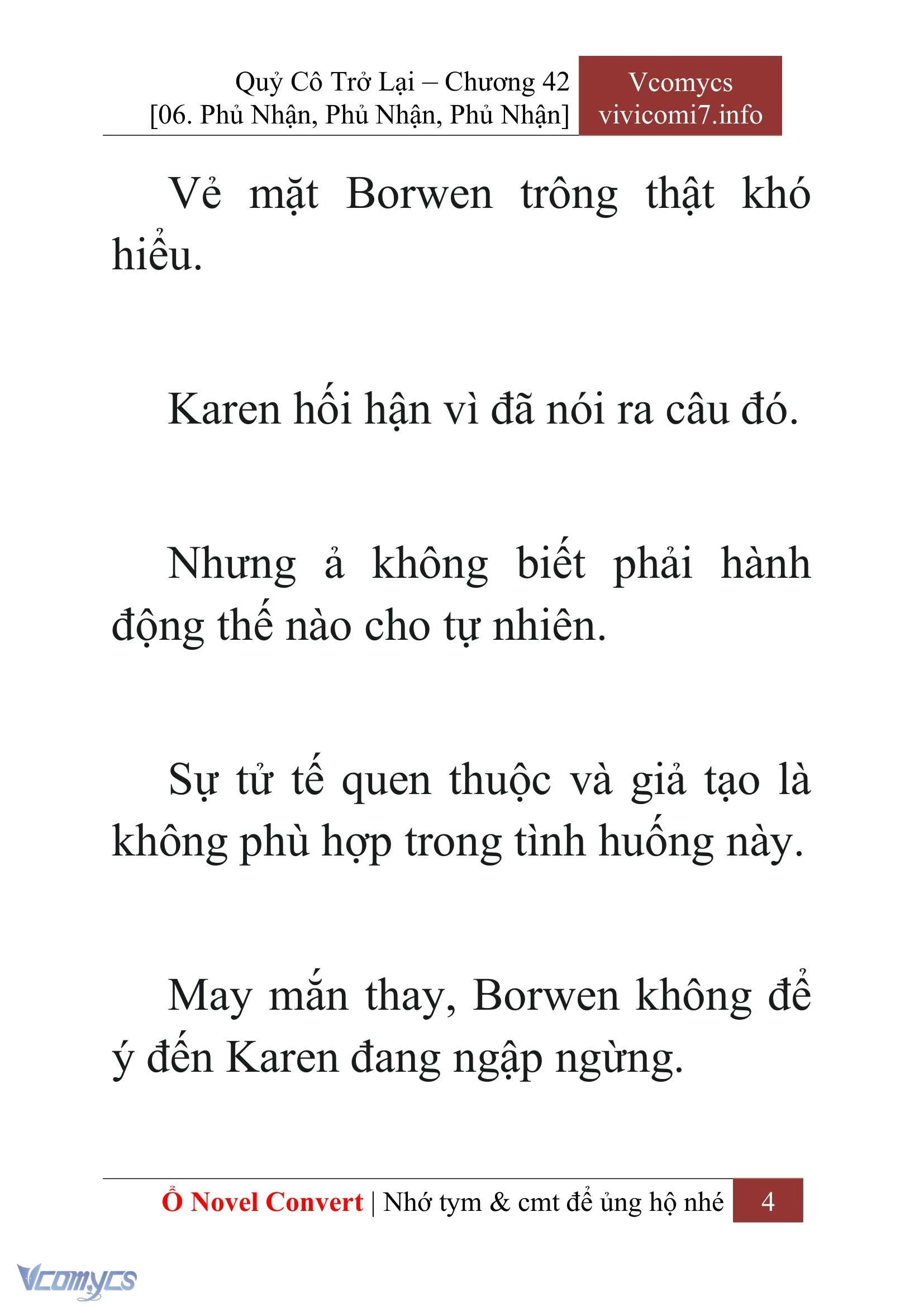 [Novel] Quý Cô Trở Lại Chapter  42 - 6
