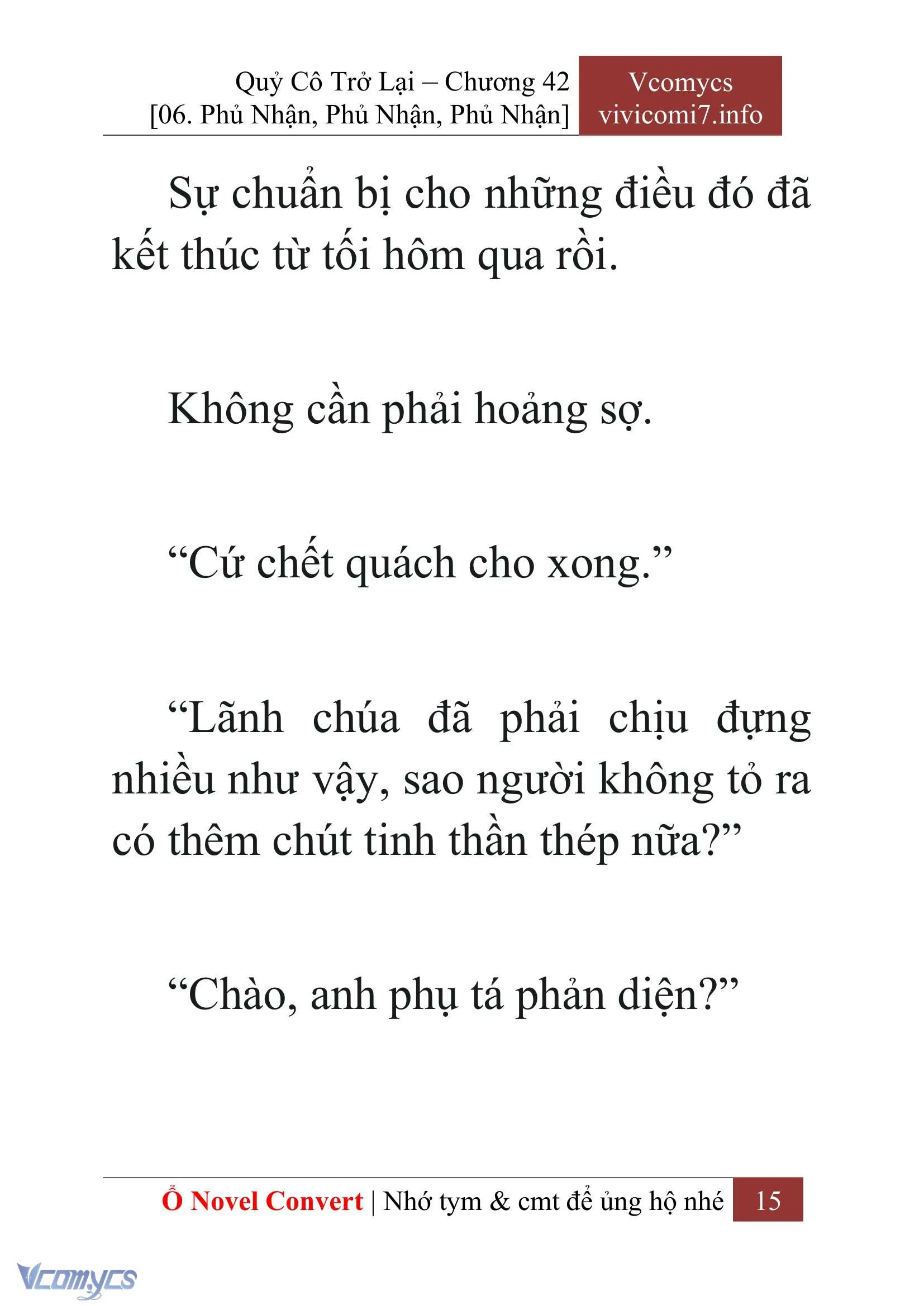 [Novel] Quý Cô Trở Lại Chapter  42 - 17