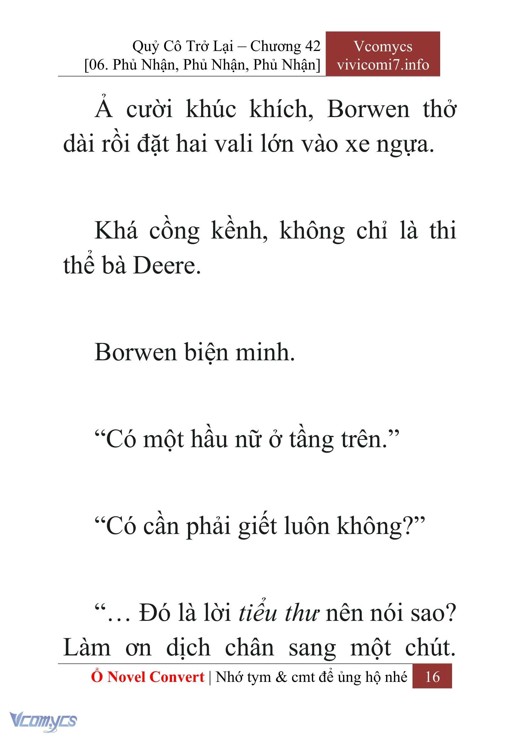 [Novel] Quý Cô Trở Lại Chapter  42 - 18