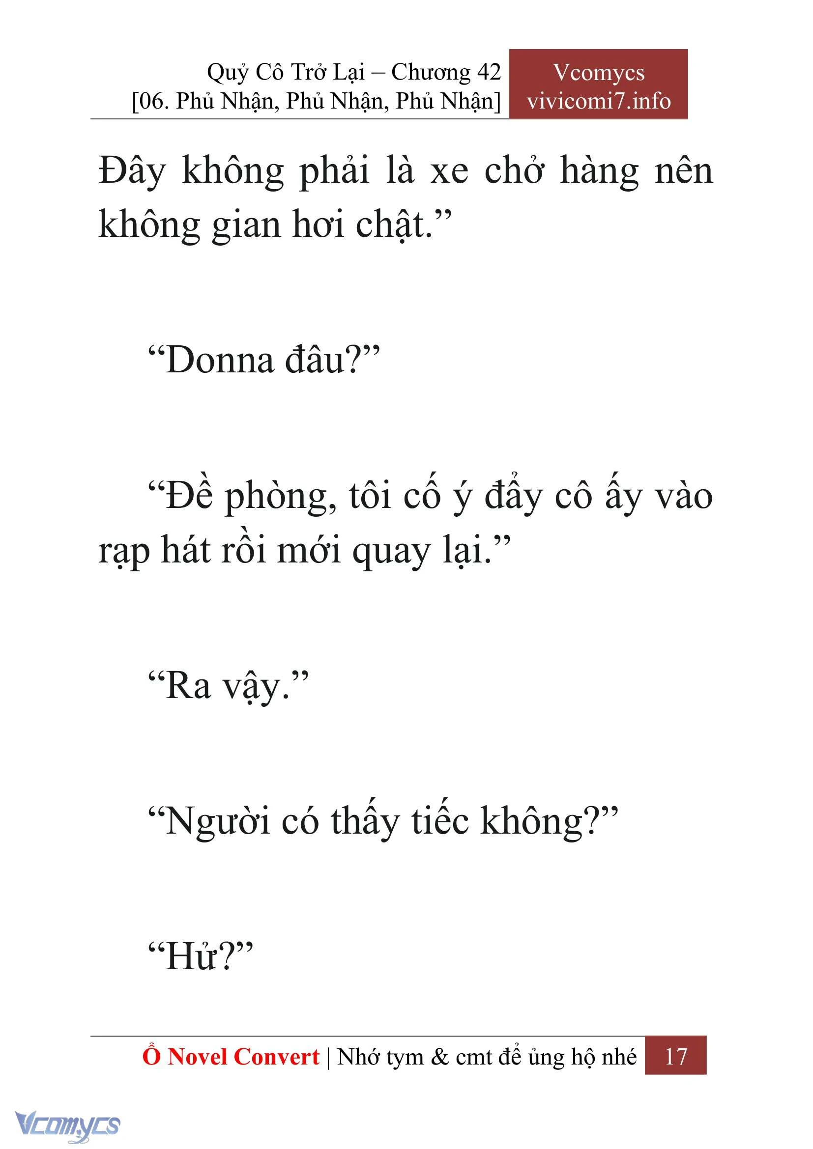 [Novel] Quý Cô Trở Lại Chapter  42 - 19