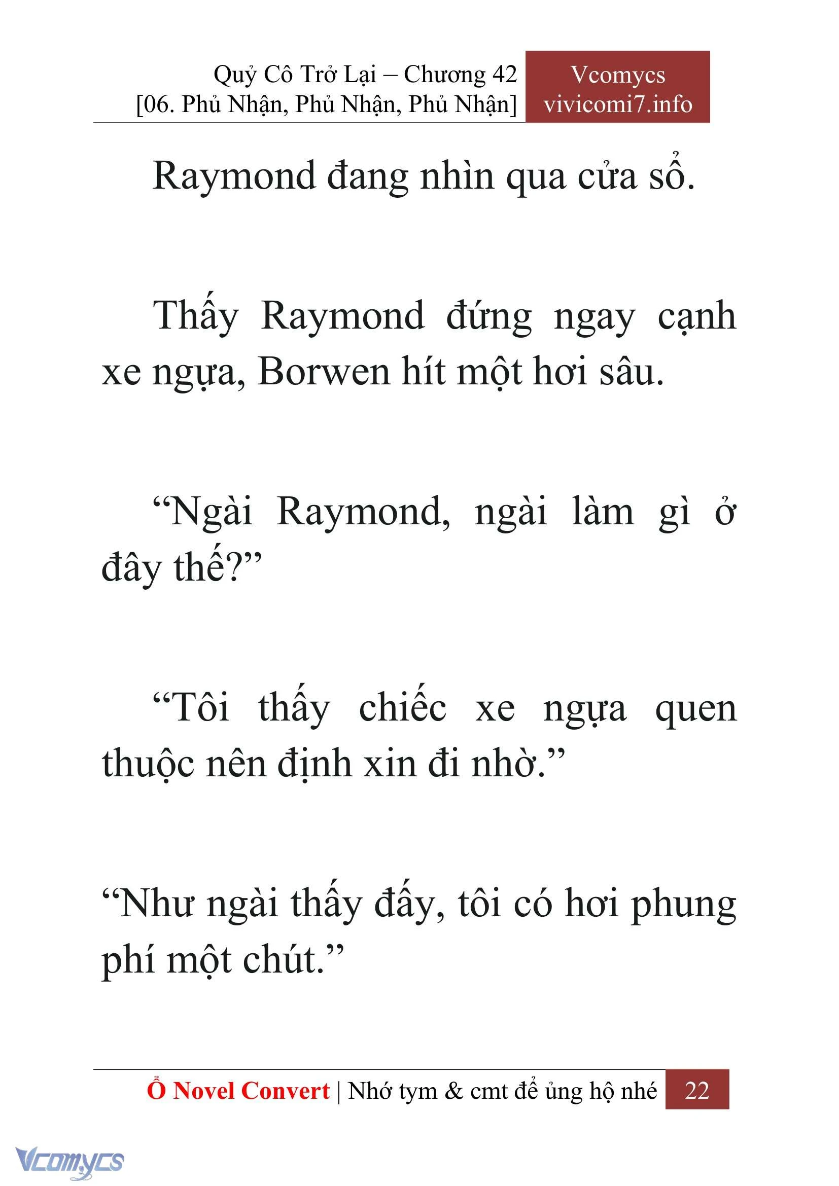 [Novel] Quý Cô Trở Lại Chapter  42 - 24