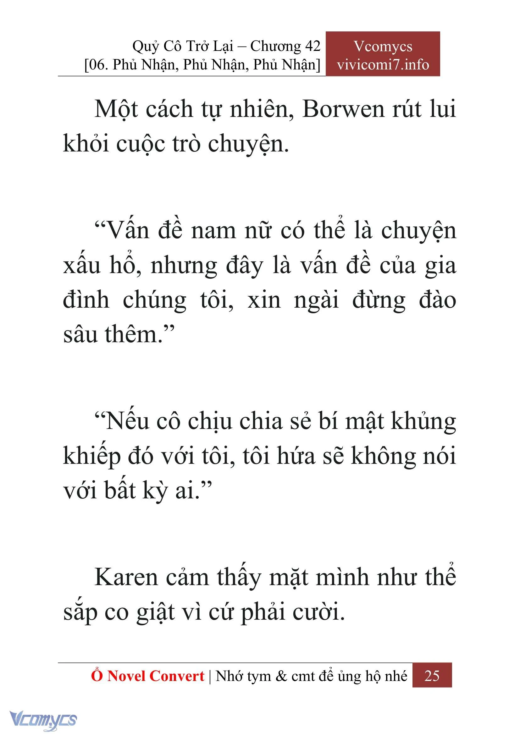 [Novel] Quý Cô Trở Lại Chapter  42 - 27