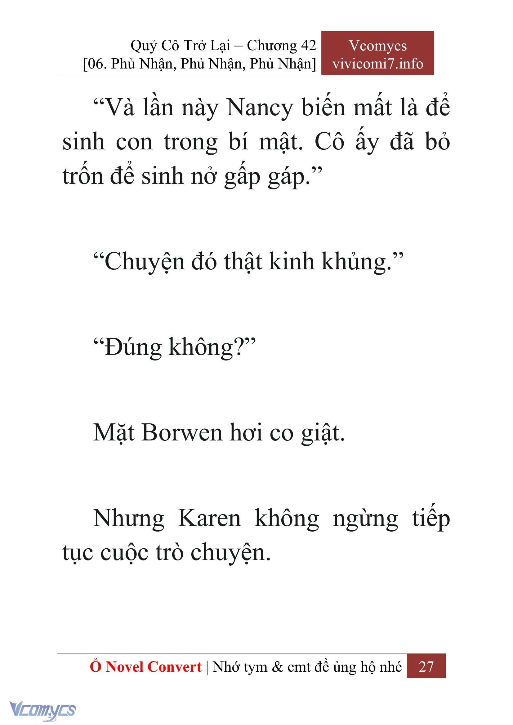 [Novel] Quý Cô Trở Lại Chapter  42 - 29