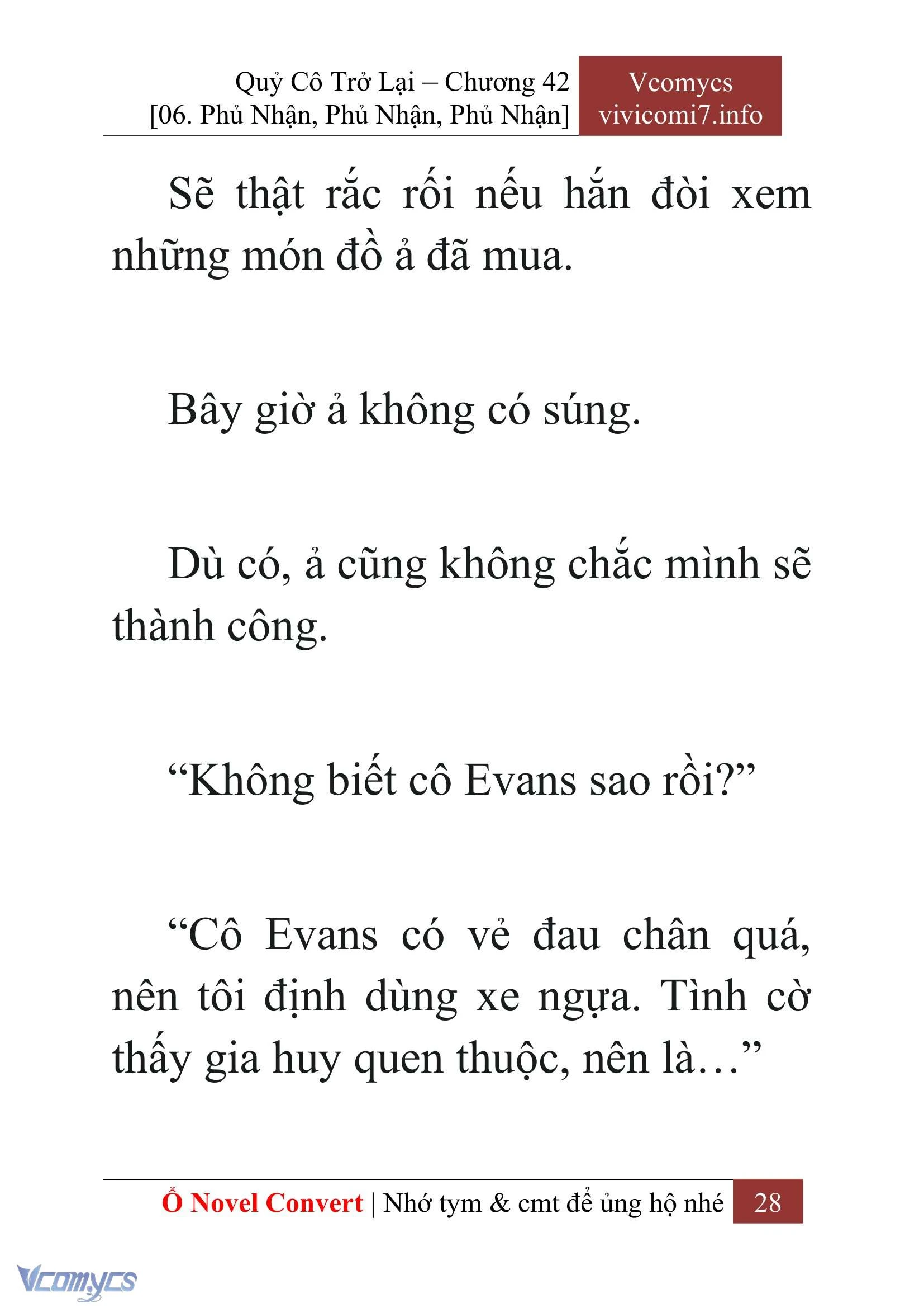 [Novel] Quý Cô Trở Lại Chapter  42 - 30