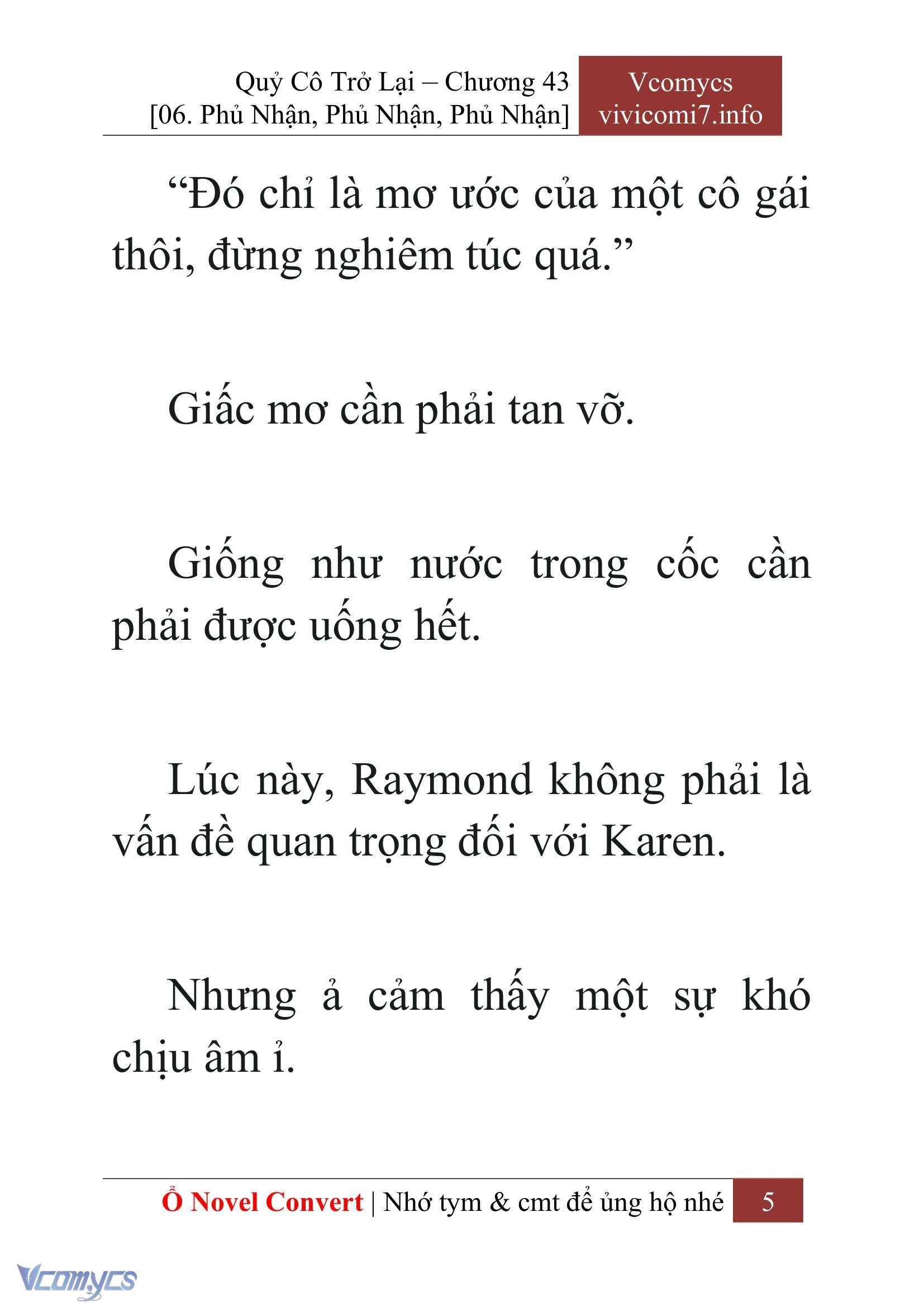 [Novel] Quý Cô Trở Lại Chapter  43 - 7