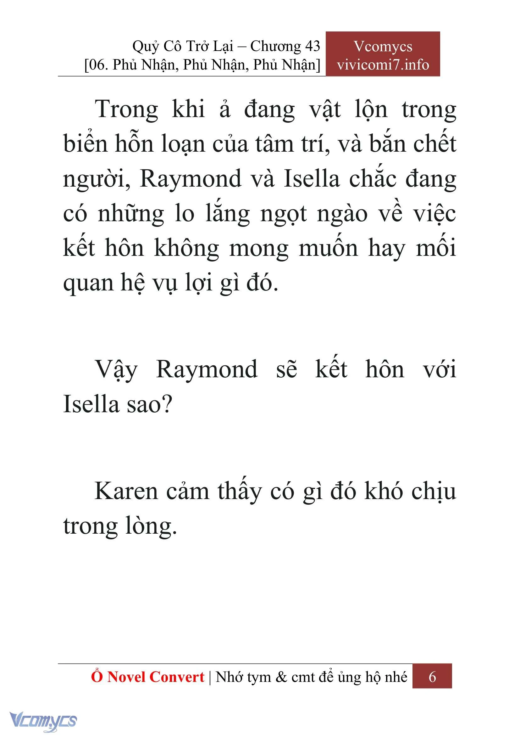 [Novel] Quý Cô Trở Lại Chapter  43 - 8