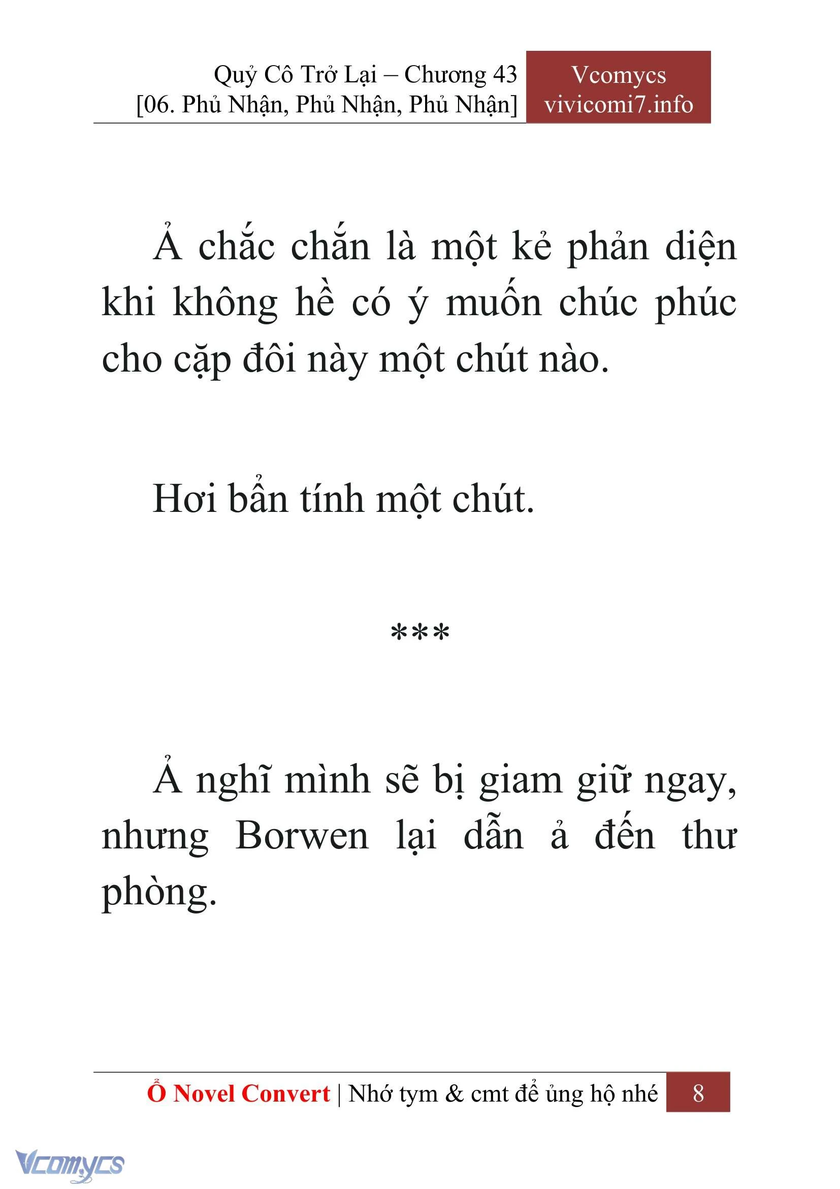 [Novel] Quý Cô Trở Lại Chapter  43 - 10