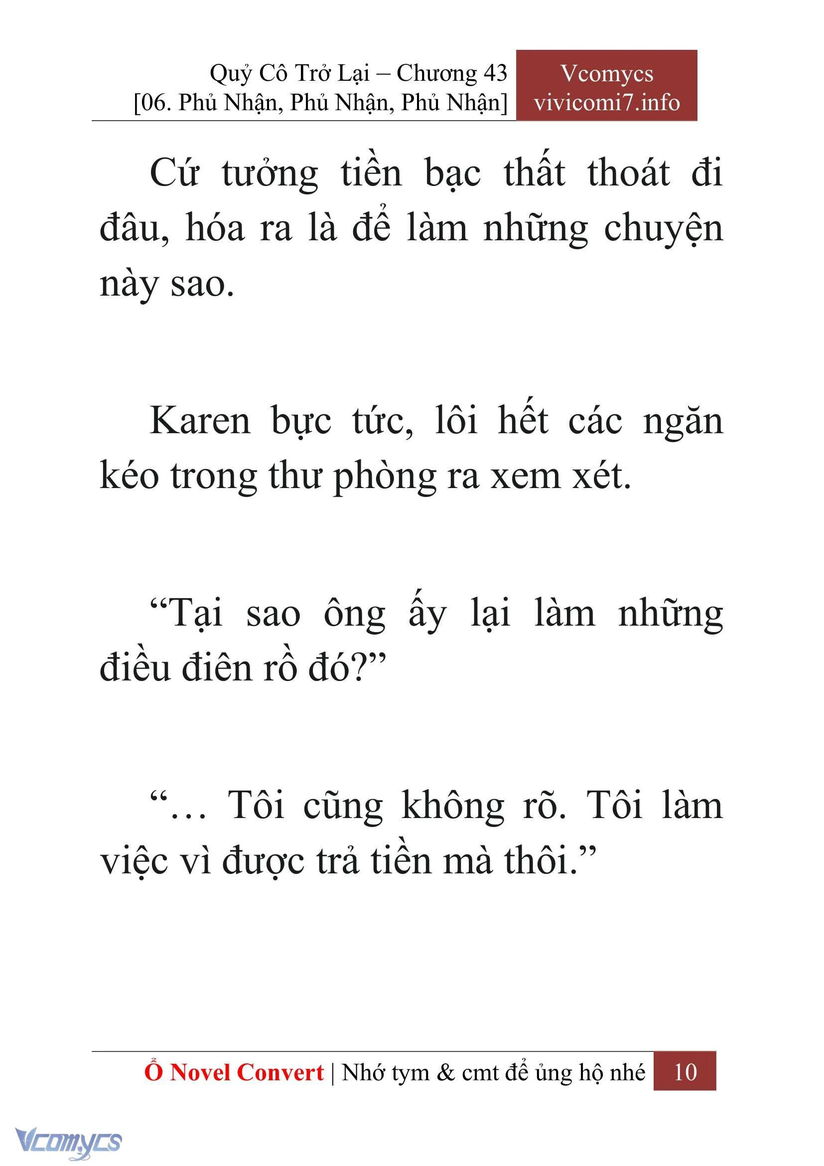 [Novel] Quý Cô Trở Lại Chapter  43 - 12