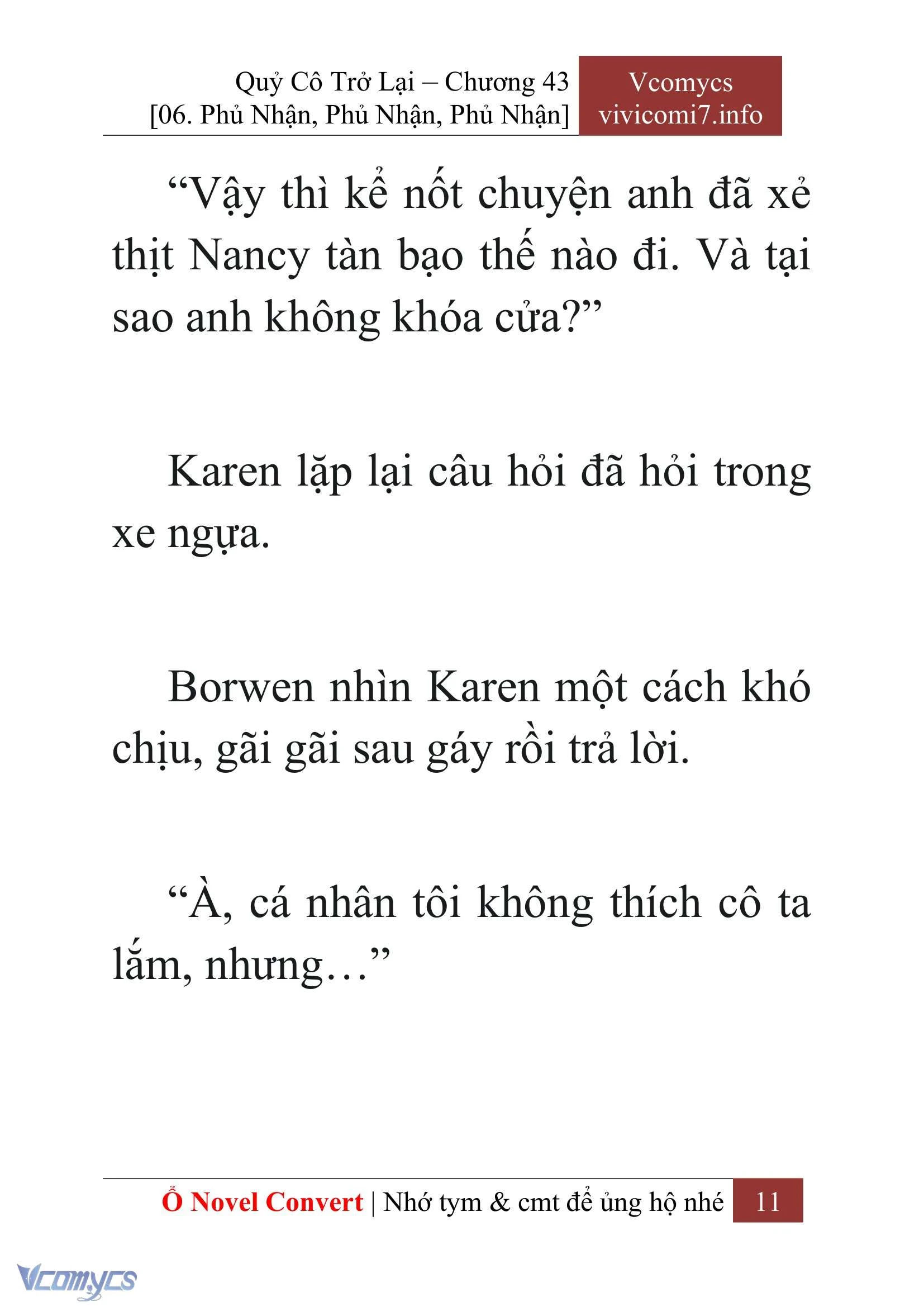 [Novel] Quý Cô Trở Lại Chapter  43 - 13