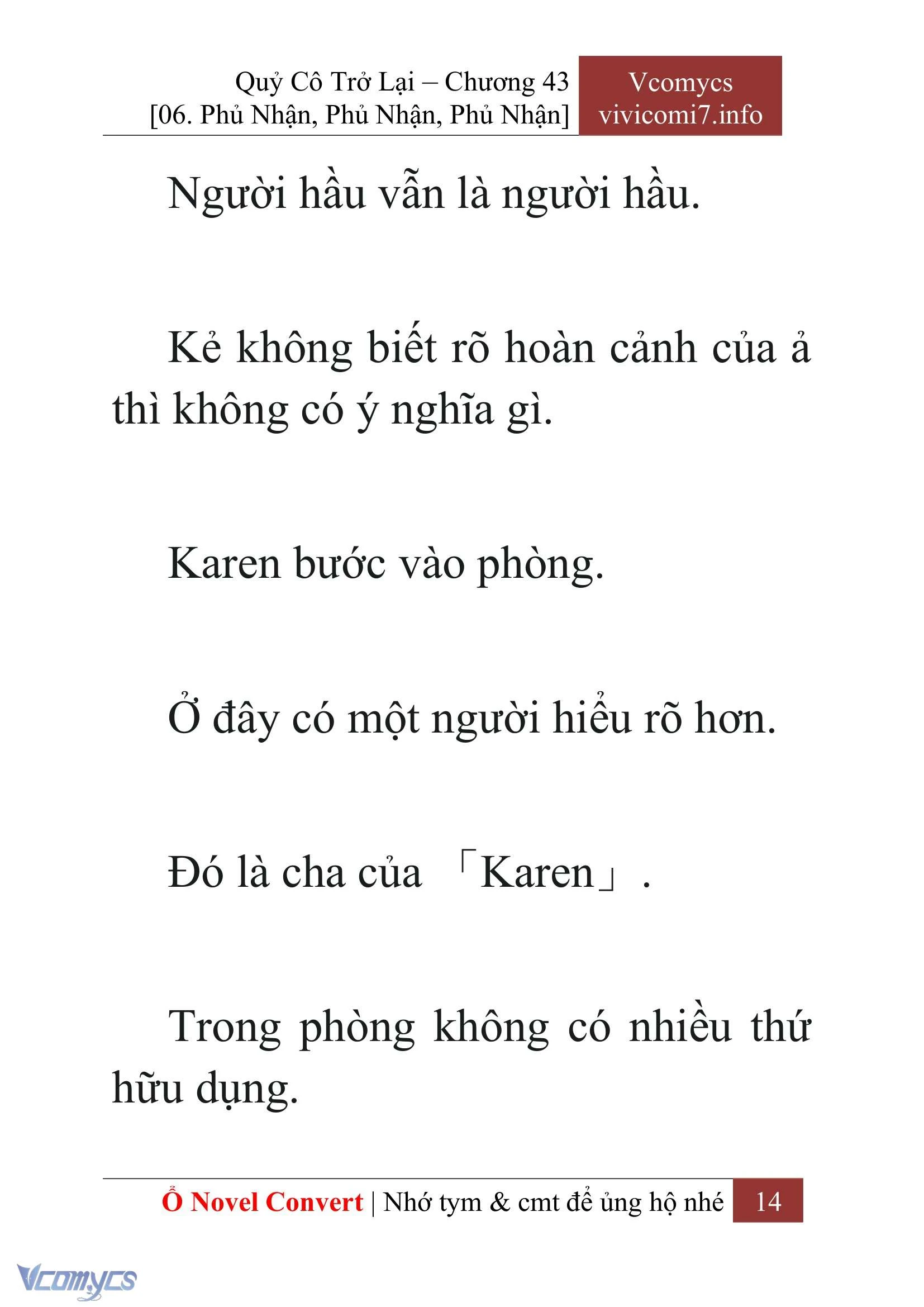 [Novel] Quý Cô Trở Lại Chapter  43 - 16