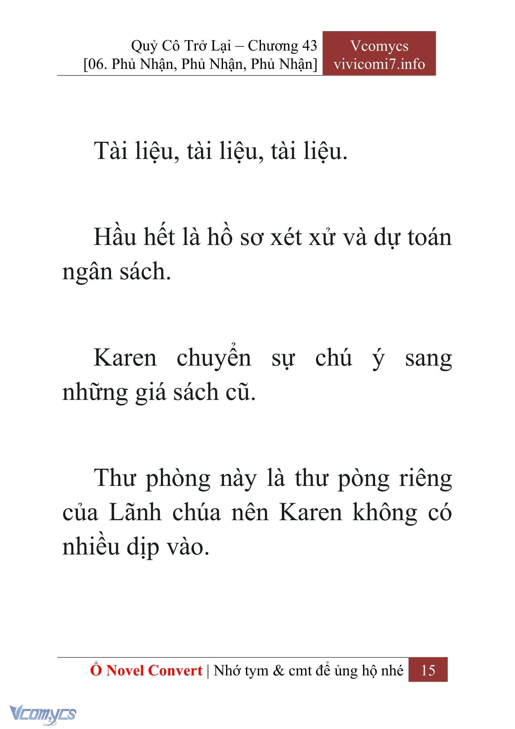 [Novel] Quý Cô Trở Lại Chapter  43 - 17
